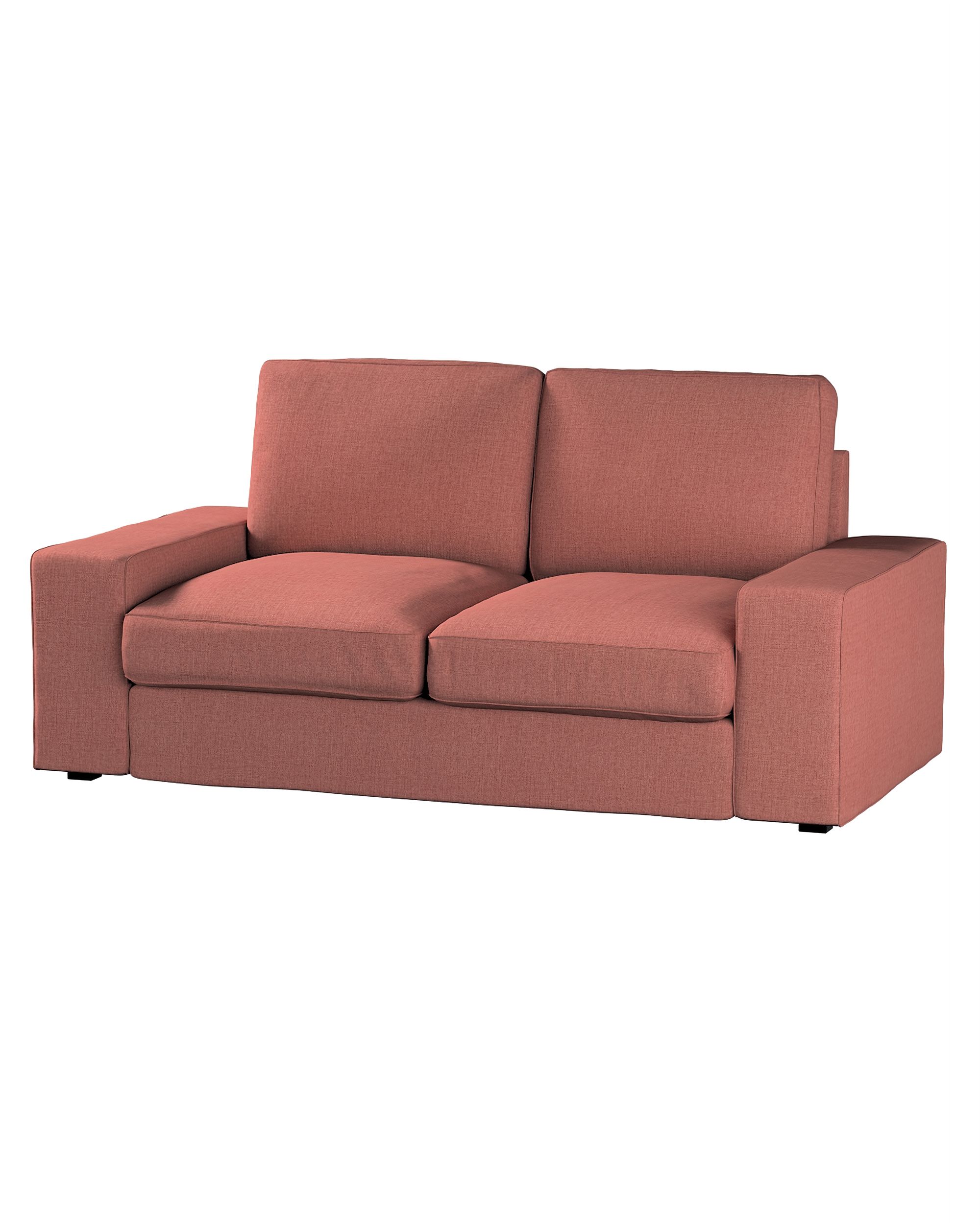 Bezug für Kivik 2-Sitzer Sofa Farbe braun Stoff strukturiert
