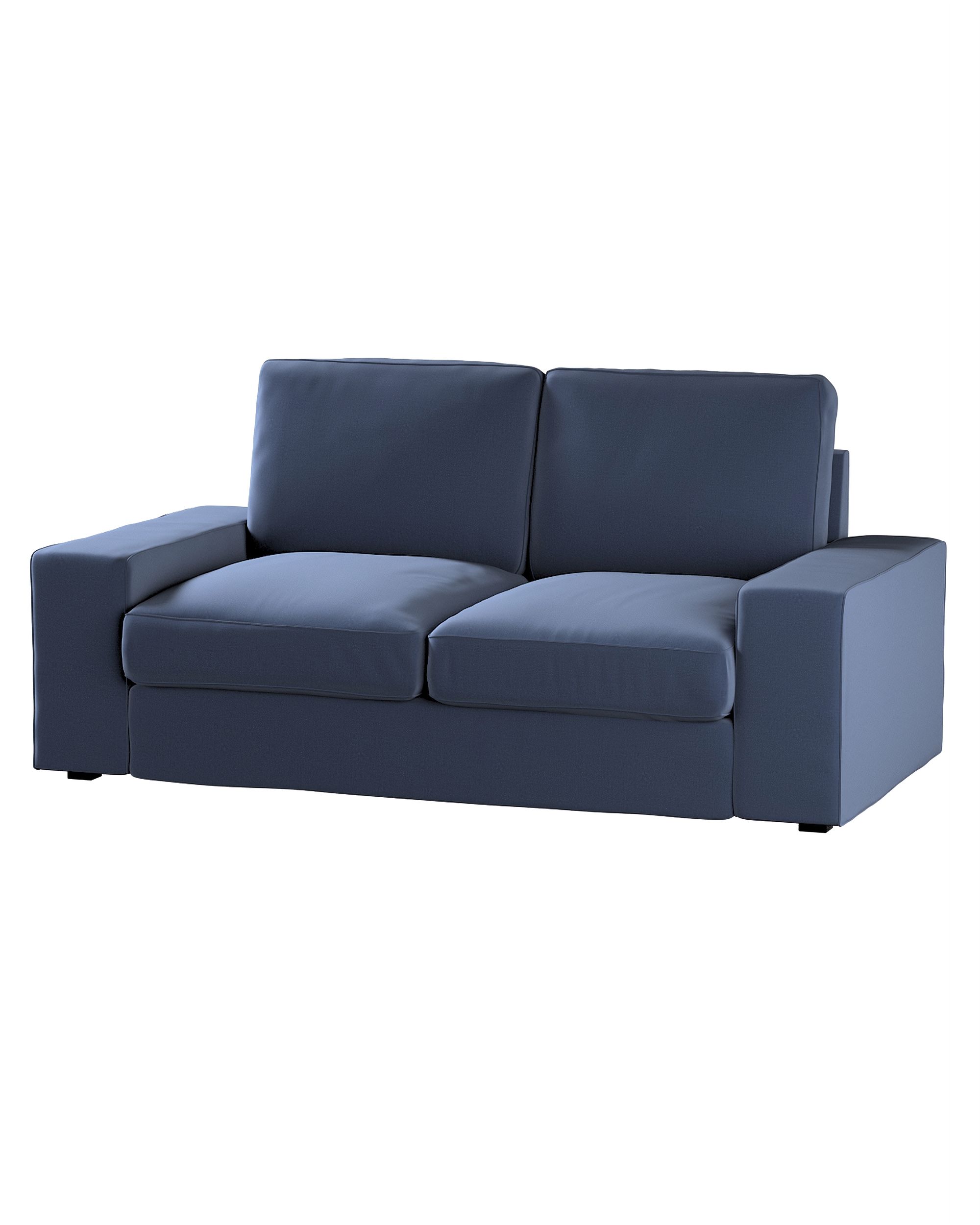 Bezug für Kivik 2-Sitzer Sofa Farbe dunkelblau Stoff samt
