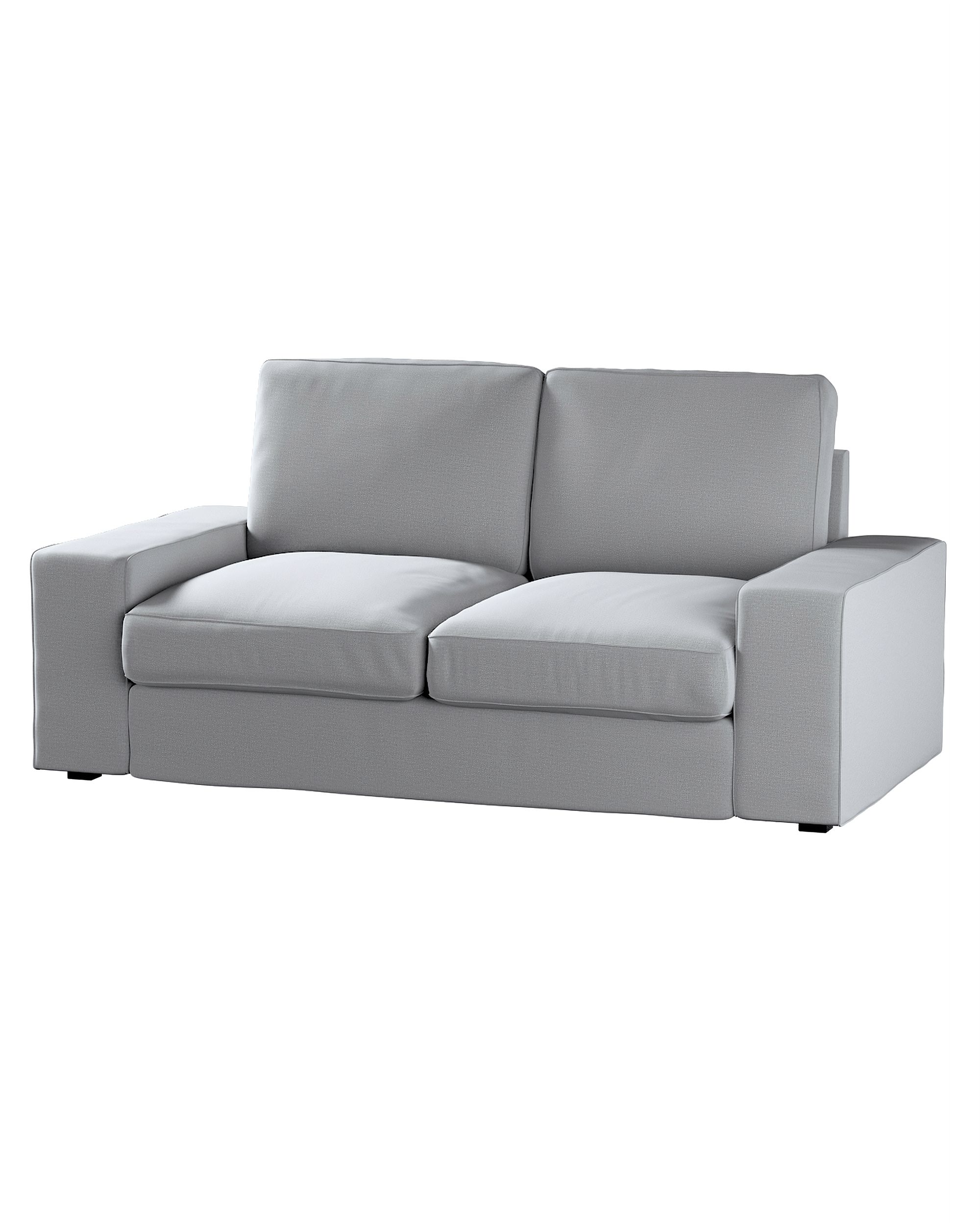 Bezug für Kivik 2-Sitzer Sofa Farbe grau Stoff samt