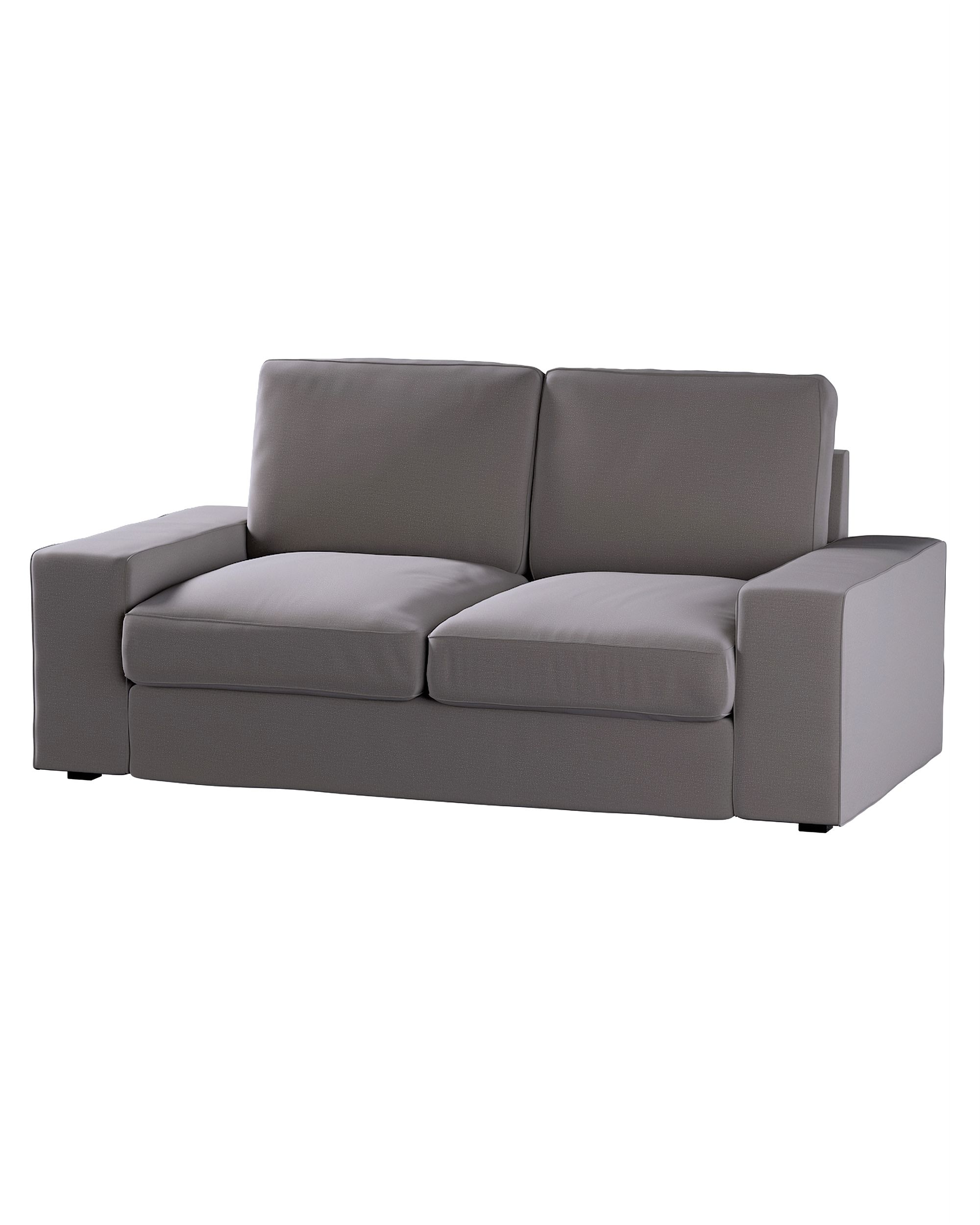 Bezug für Kivik 2-Sitzer Sofa Farbe braun Stoff samt