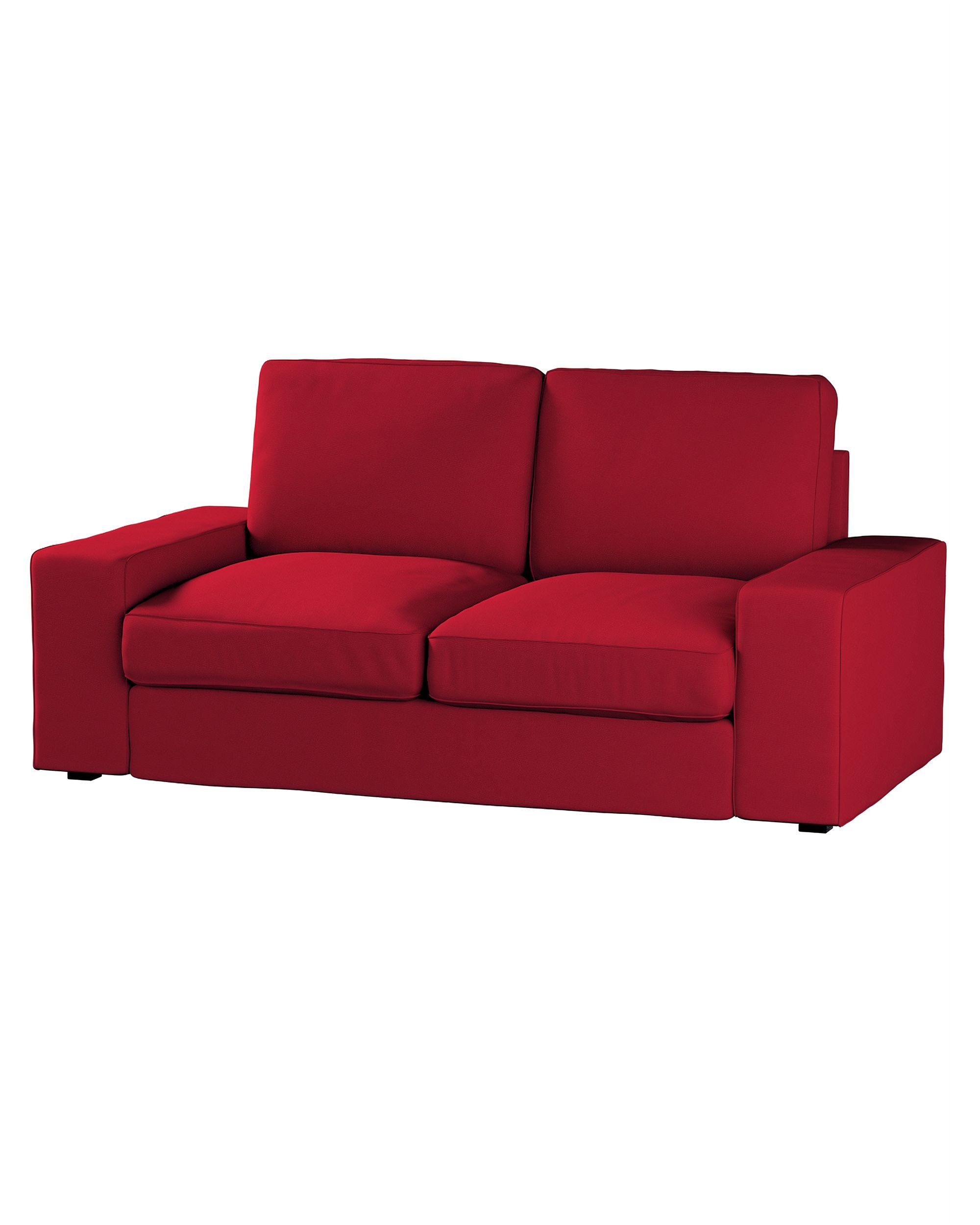 Bezug für Kivik 2-Sitzer Sofa Farbe rot Stoff strukturiert
