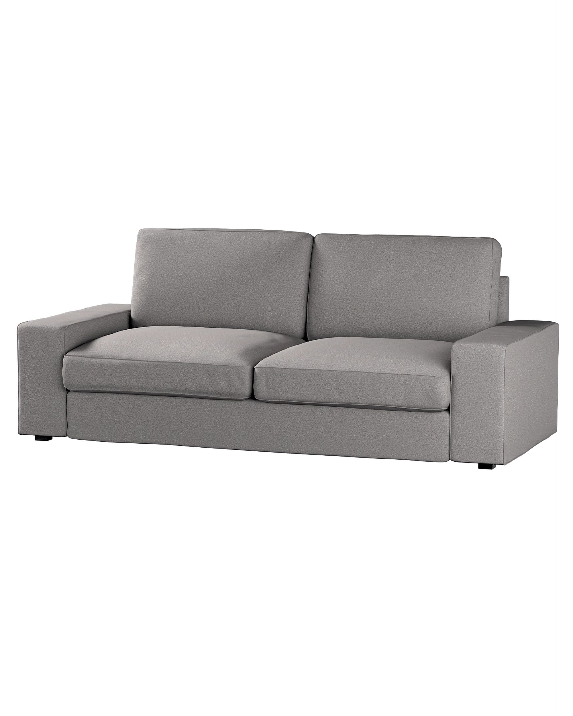 Bezug für Kivik 3-Sitzer Sofa Farbe grau Stoff strukturiert