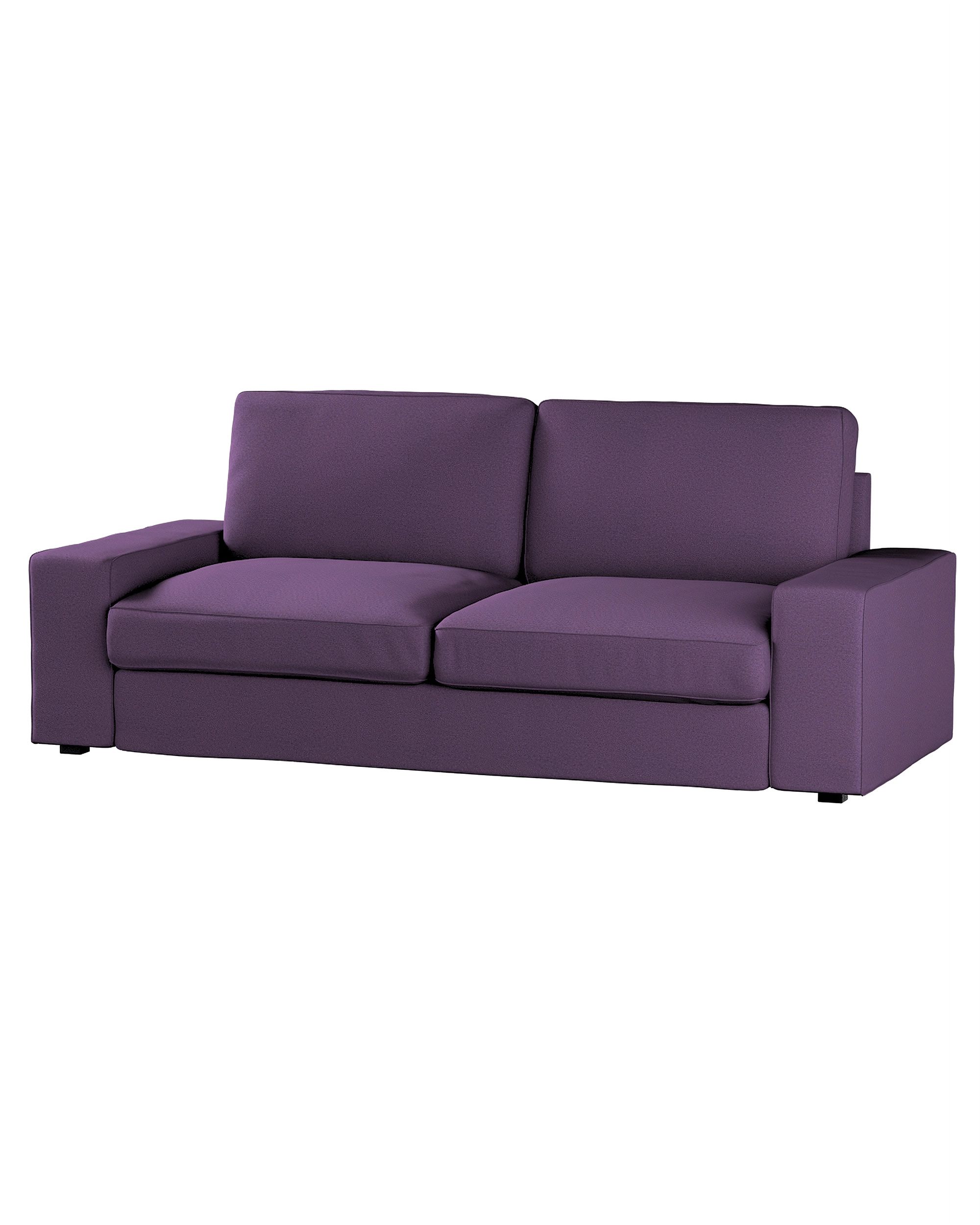 Bezug für Kivik 3-Sitzer Sofa Farbe violett Stoff strukturiert