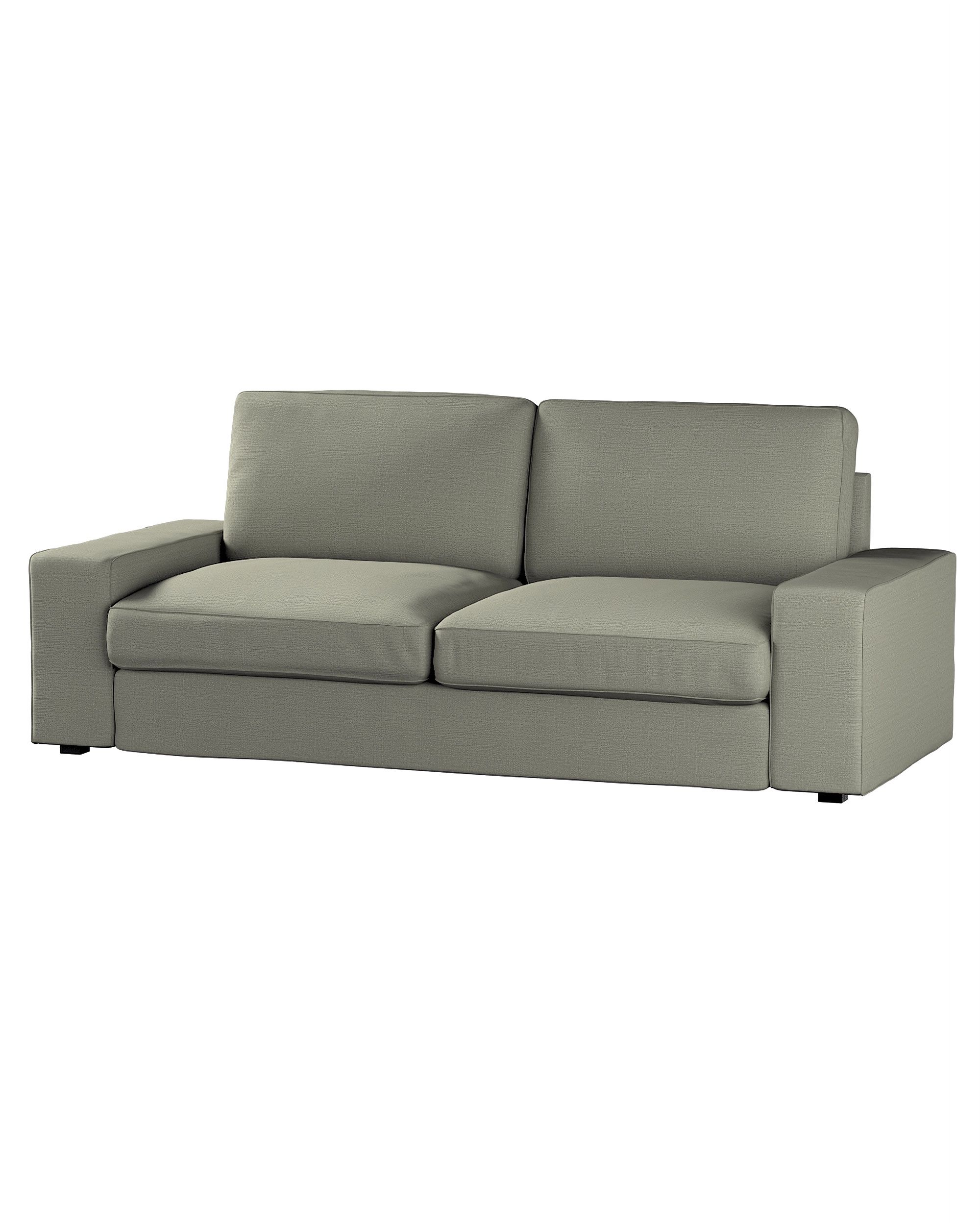 Bezug für Kivik 3-Sitzer Sofa Farbe grau Stoff strukturiert
