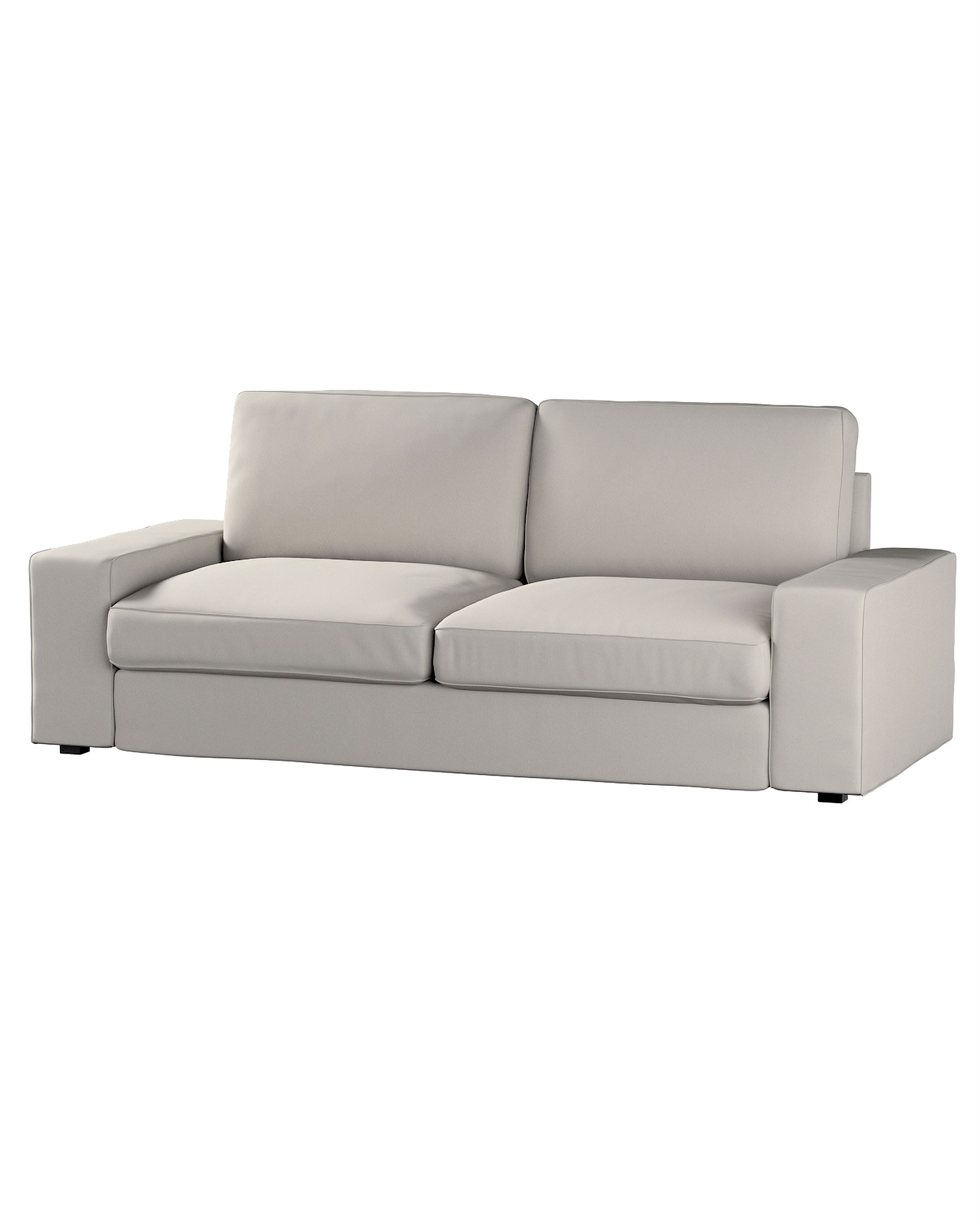 Bezug für Kivik 3-Sitzer Sofa Farbe grau Stoff strukturiert