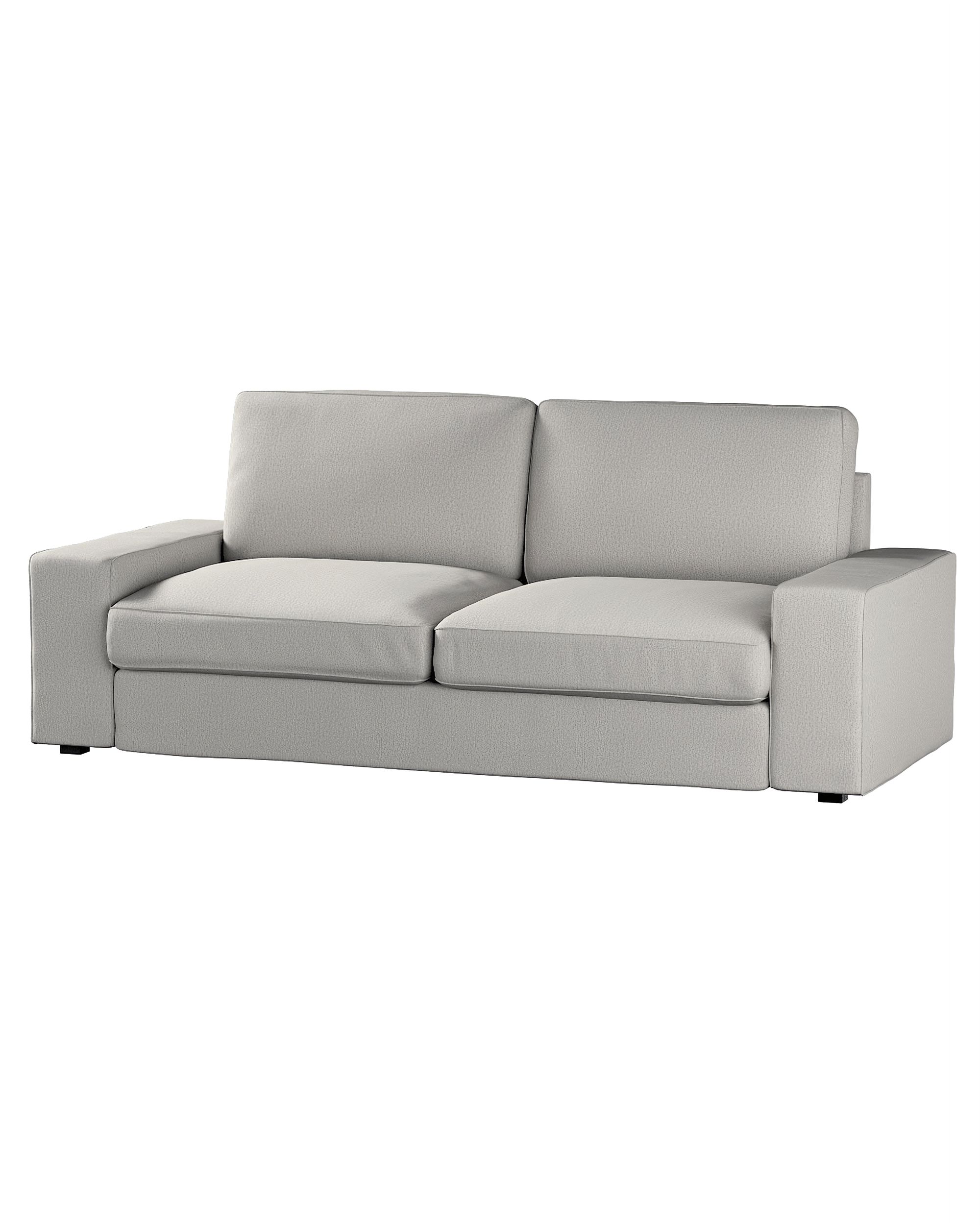 Bezug für Kivik 3-Sitzer Sofa Farbe grau Stoff strukturiert