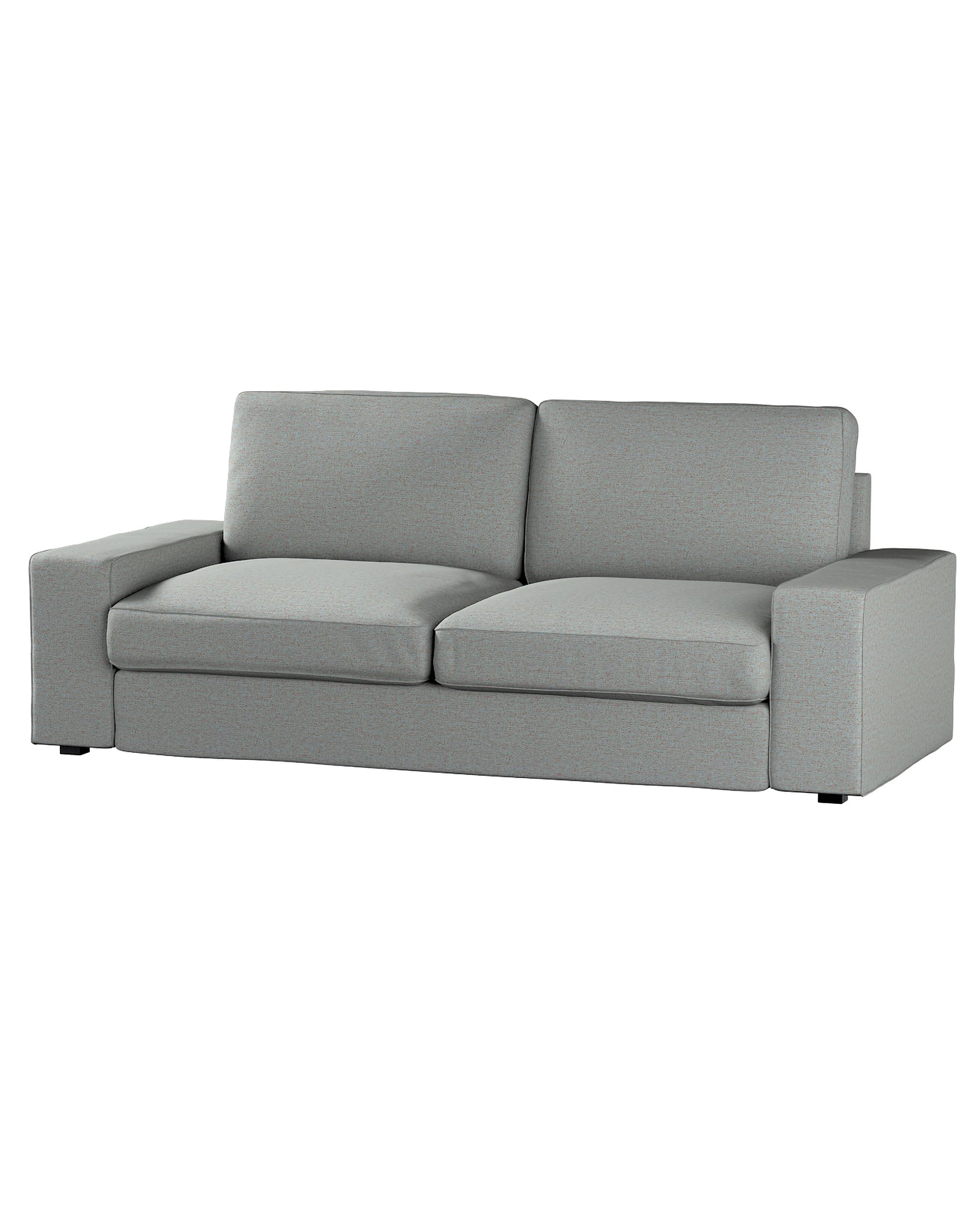 Bezug für Kivik 3-Sitzer Sofa Farbe blau Stoff strukturiert