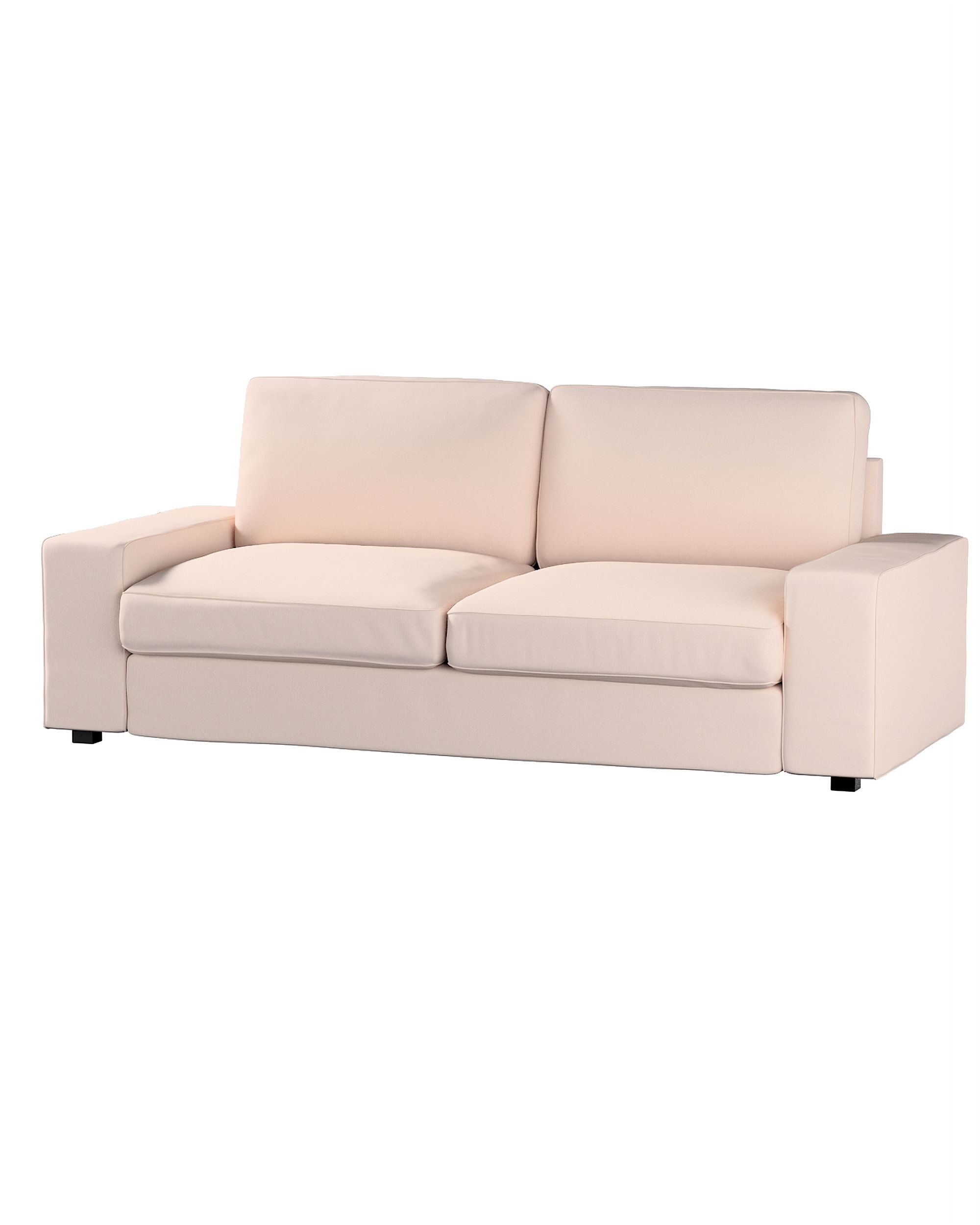 Bezug für Kivik 3-Sitzer Sofa Farbe rosa Stoff strukturiert