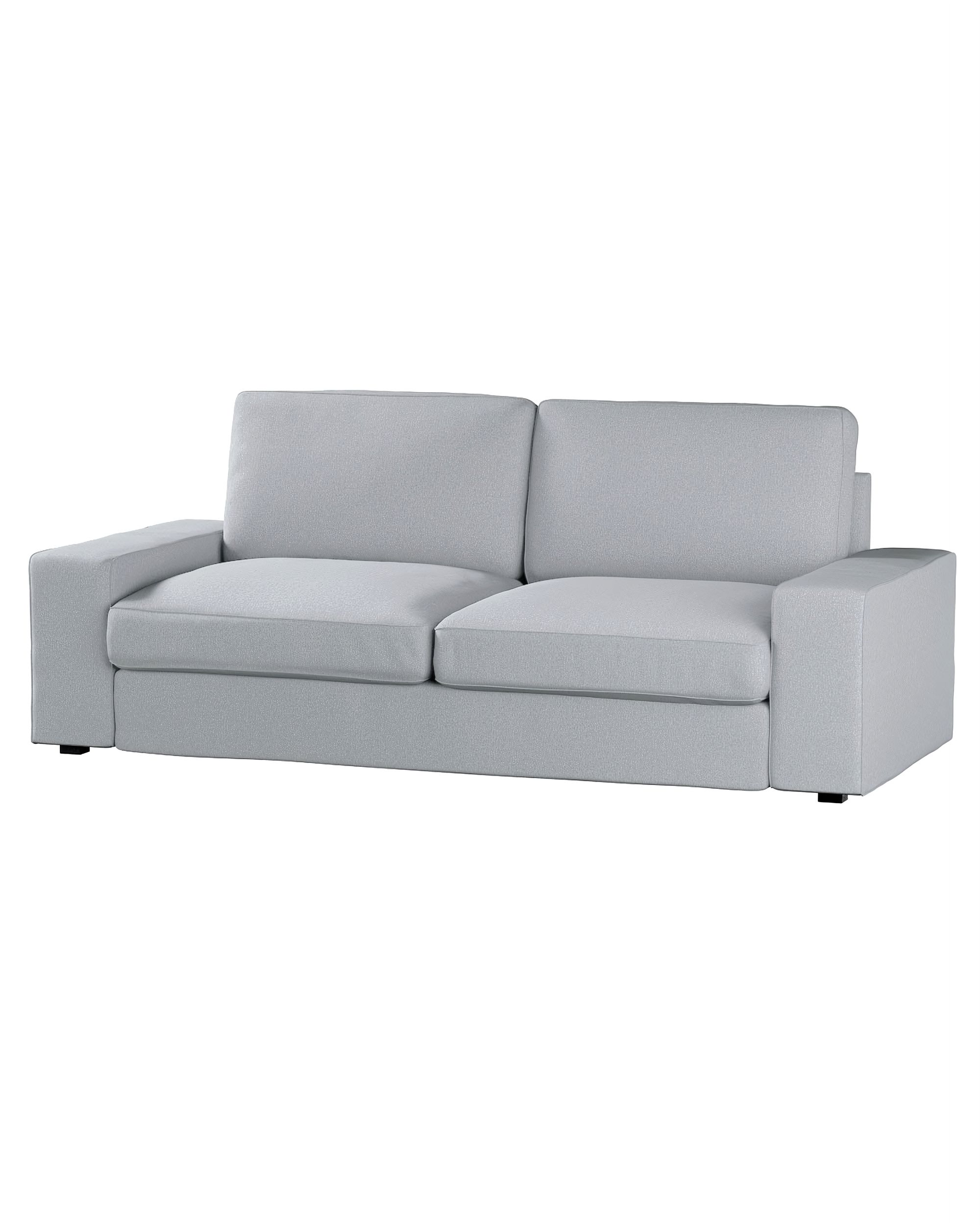 Bezug für Kivik 3-Sitzer Sofa Farbe grau Stoff strukturiert