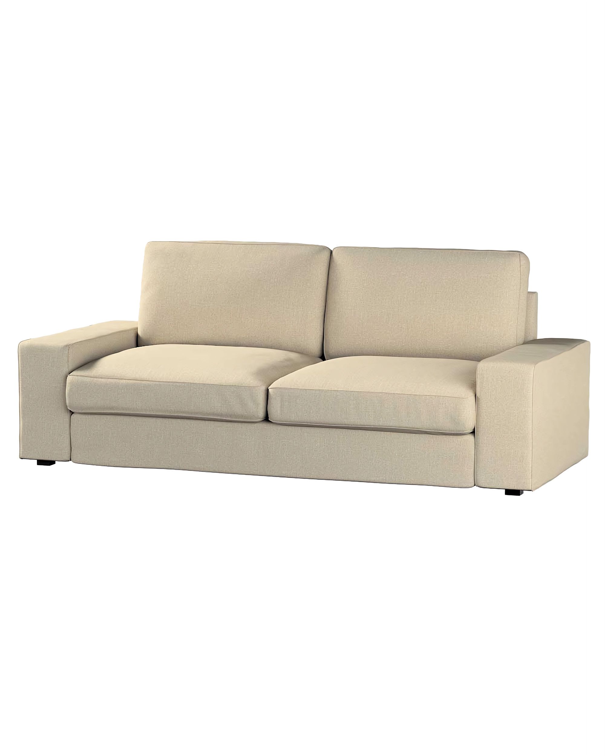 Bezug für Kivik 3-Sitzer Sofa Farbe beige Stoff strukturiert