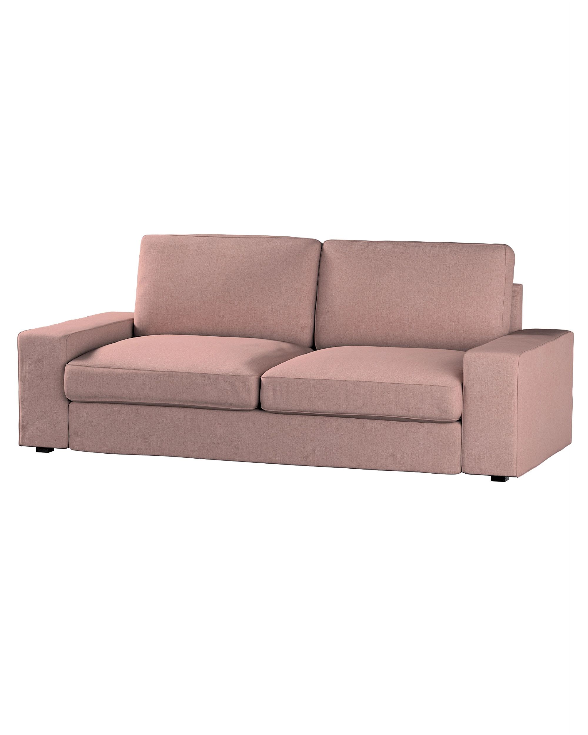 Bezug für Kivik 3-Sitzer Sofa Farbe rosa Stoff strukturiert