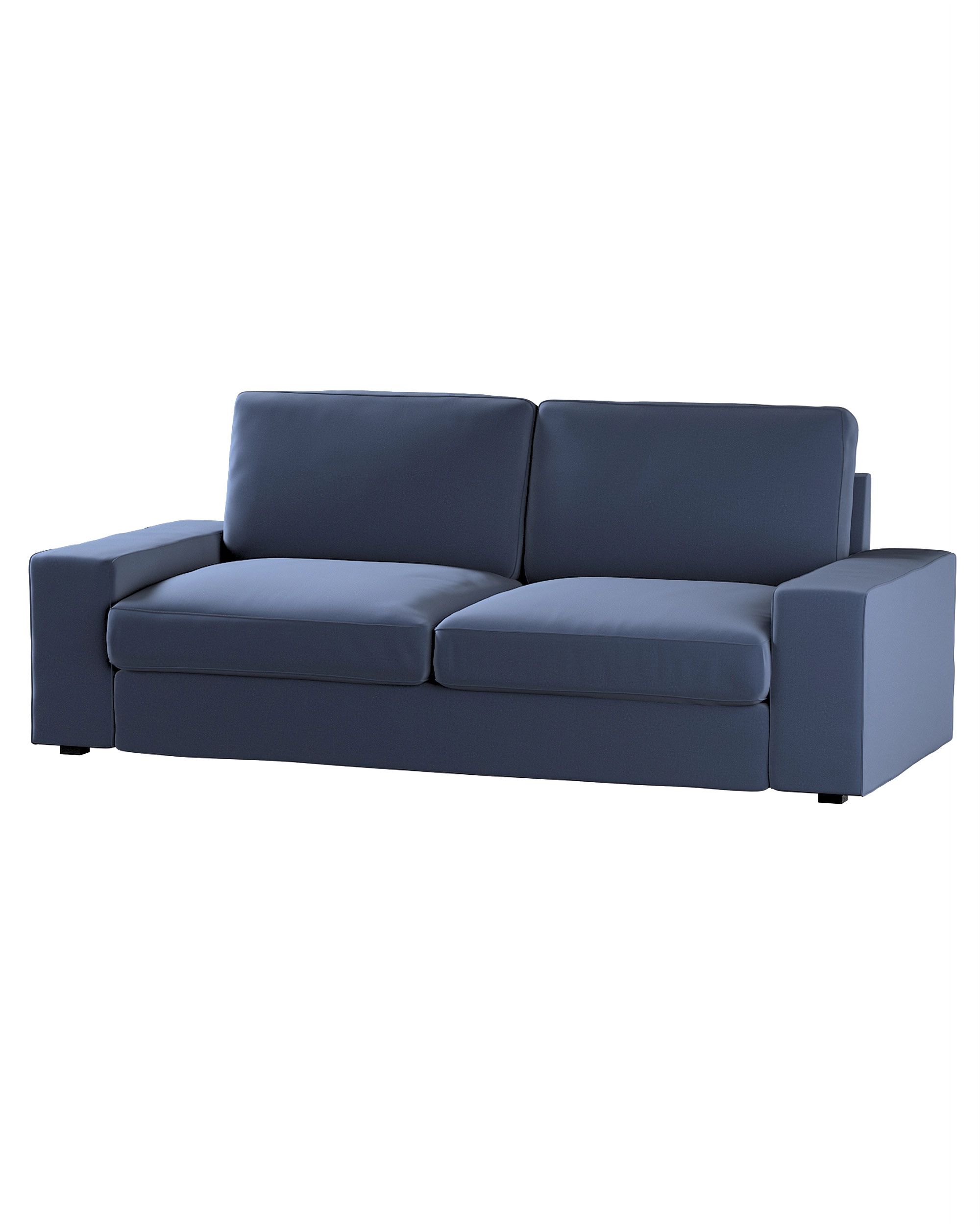 Bezug für Kivik 3-Sitzer Sofa Farbe dunkelblau Stoff samt