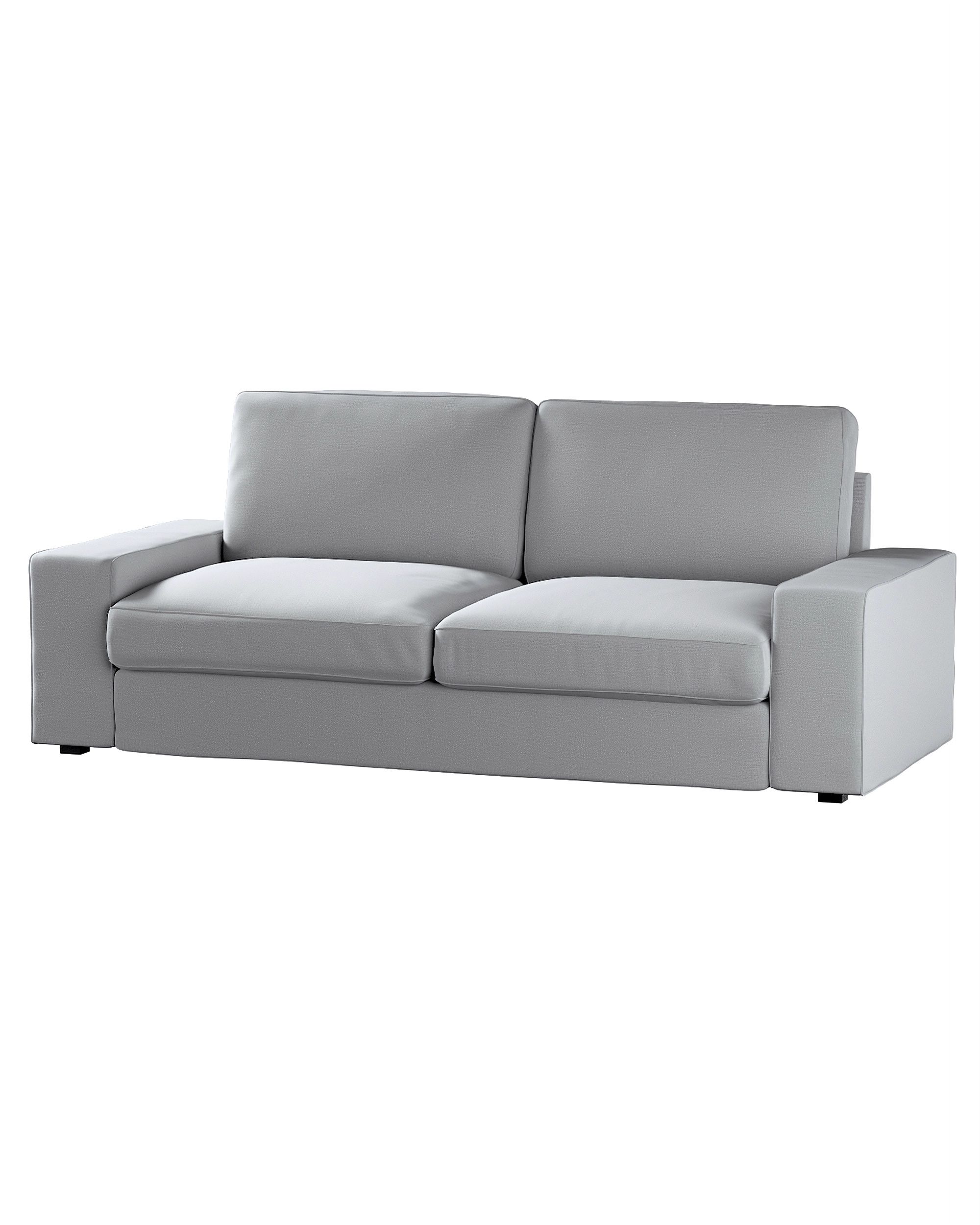 Bezug für Kivik 3-Sitzer Sofa Farbe grau Stoff samt