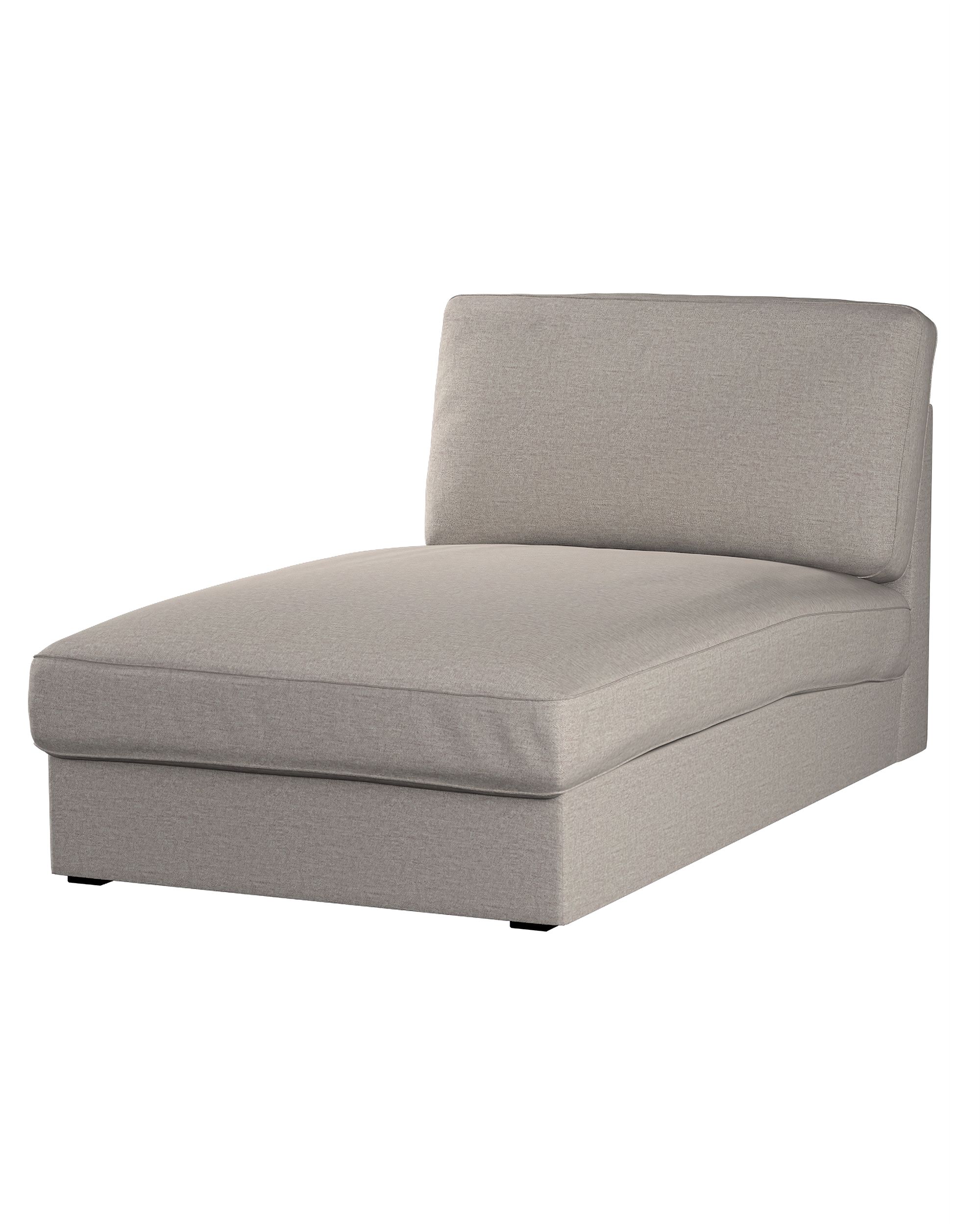 Bezug für Kivik Recamiere Sofa Farbe grau Stoff strukturiert
