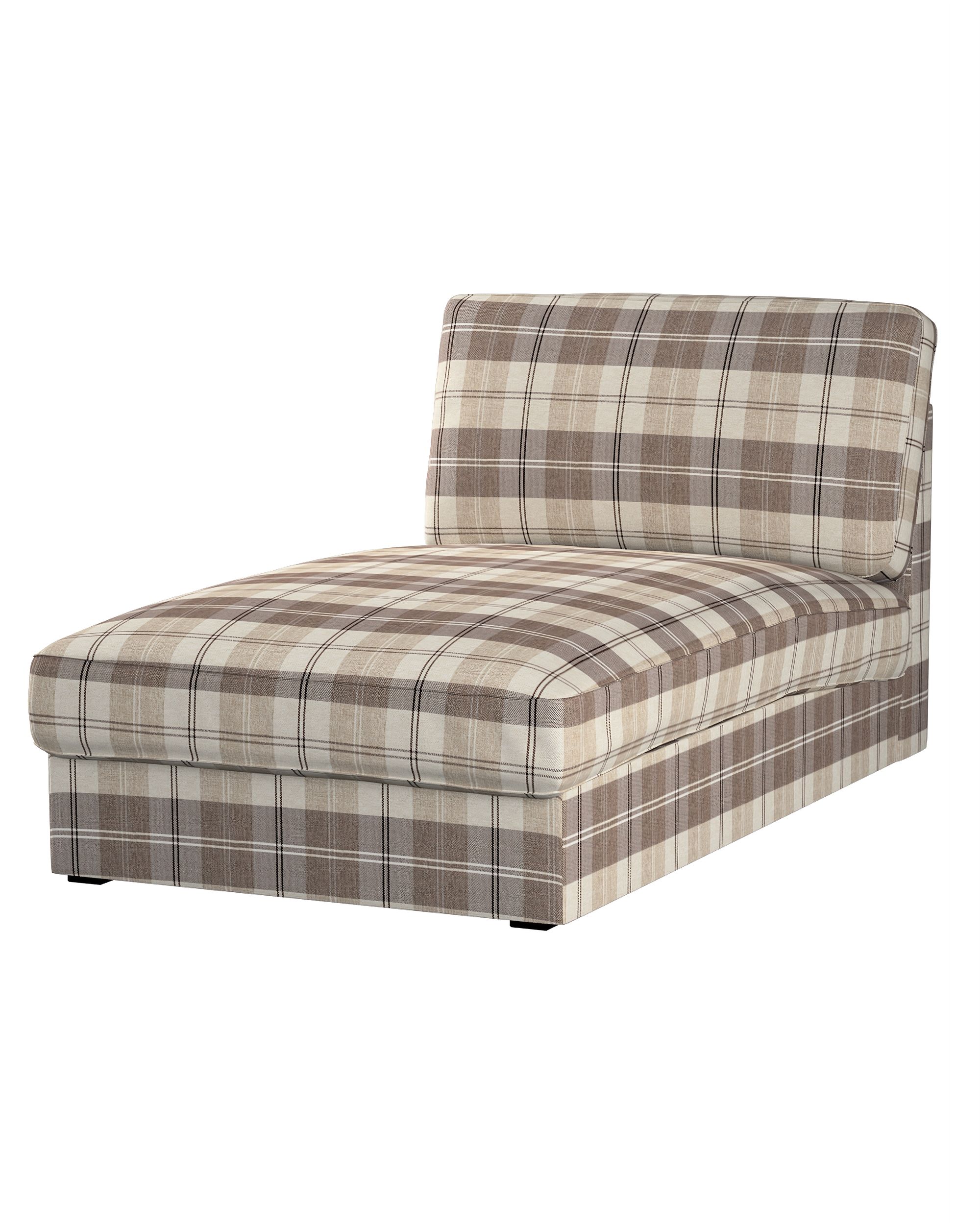 Bezug für Kivik Recamiere Sofa Farbe beige Stoff strukturiert, gemustert