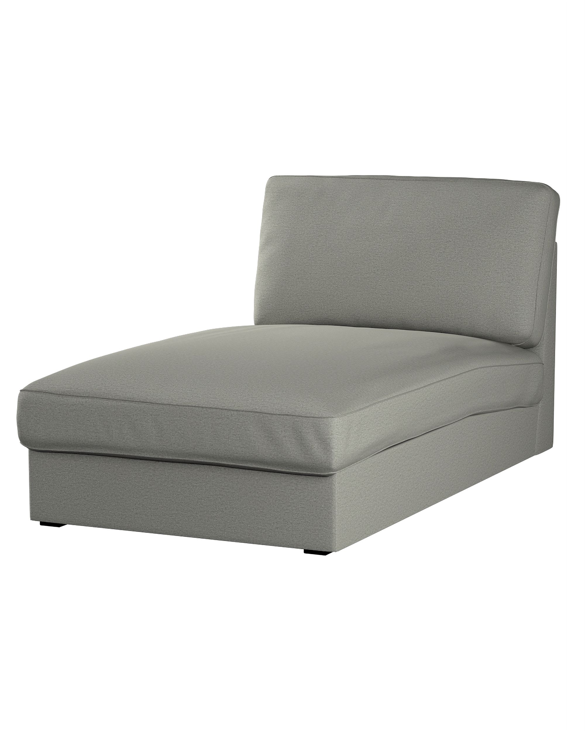 Bezug für Kivik Recamiere Sofa Farbe grau Stoff strukturiert