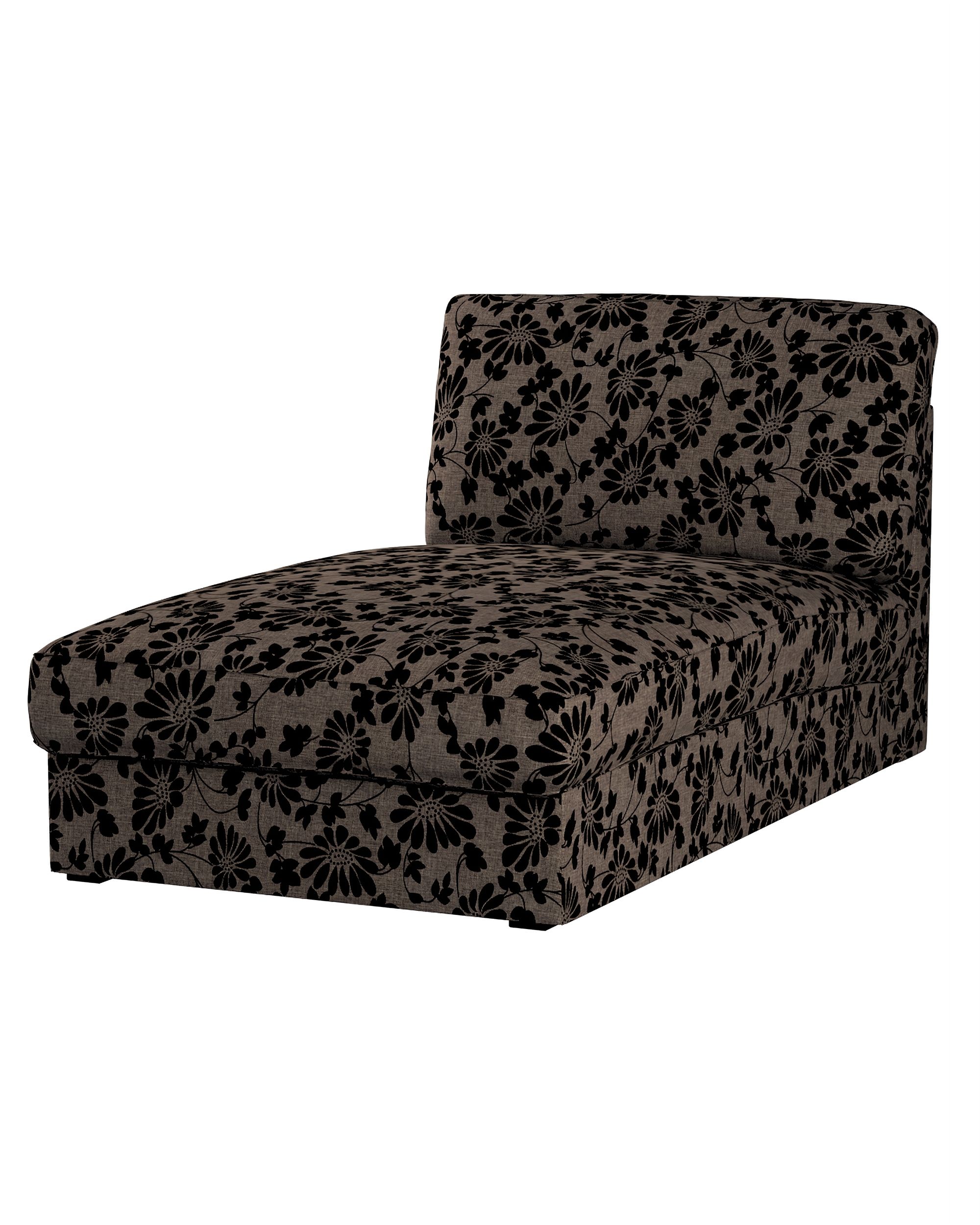 Bezug für Kivik Recamiere Sofa Farbe braun Stoff strukturiert, gemustert