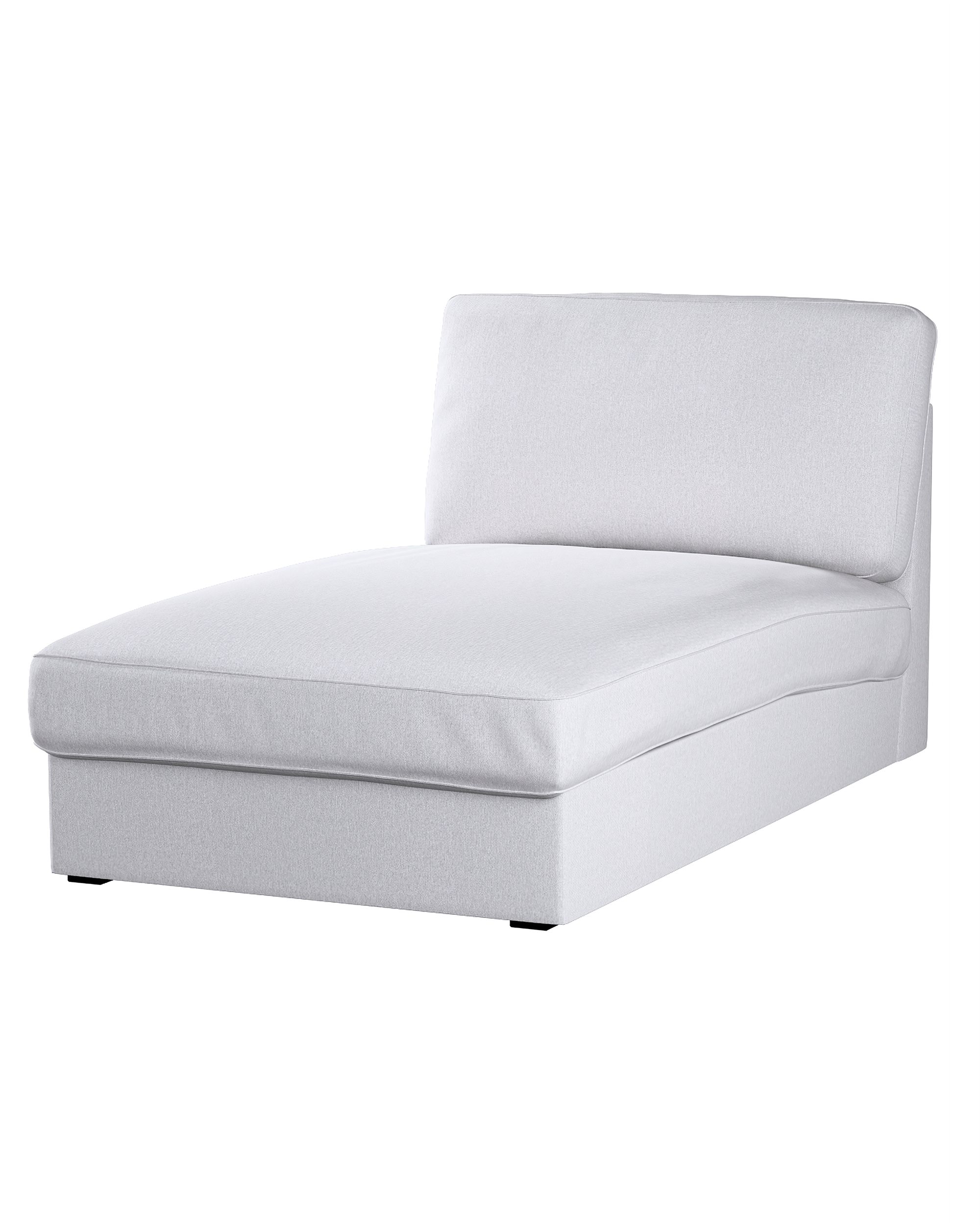 Bezug für Kivik Recamiere Sofa Farbe grau Stoff strukturiert