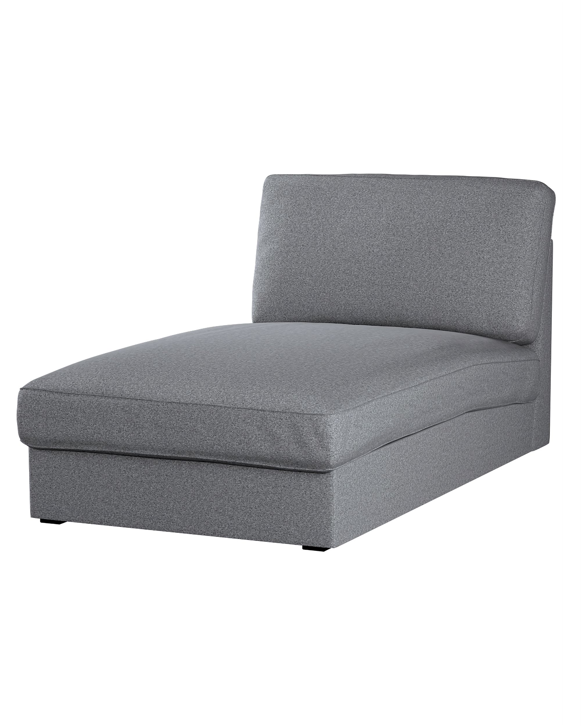 Bezug für Kivik Recamiere Sofa Farbe grau Stoff strukturiert