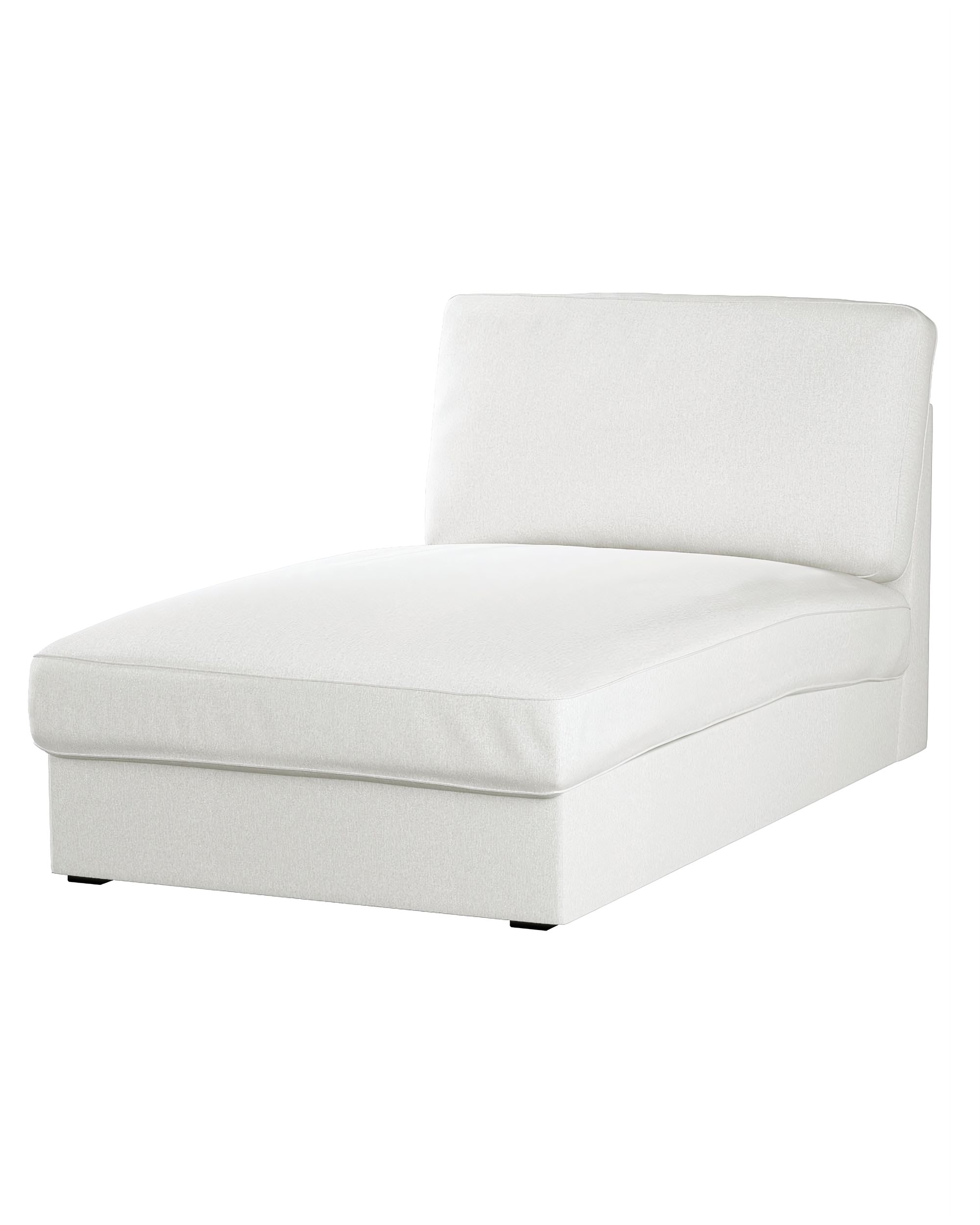 Bezug für Kivik Recamiere Sofa Farbe creme Stoff strukturiert