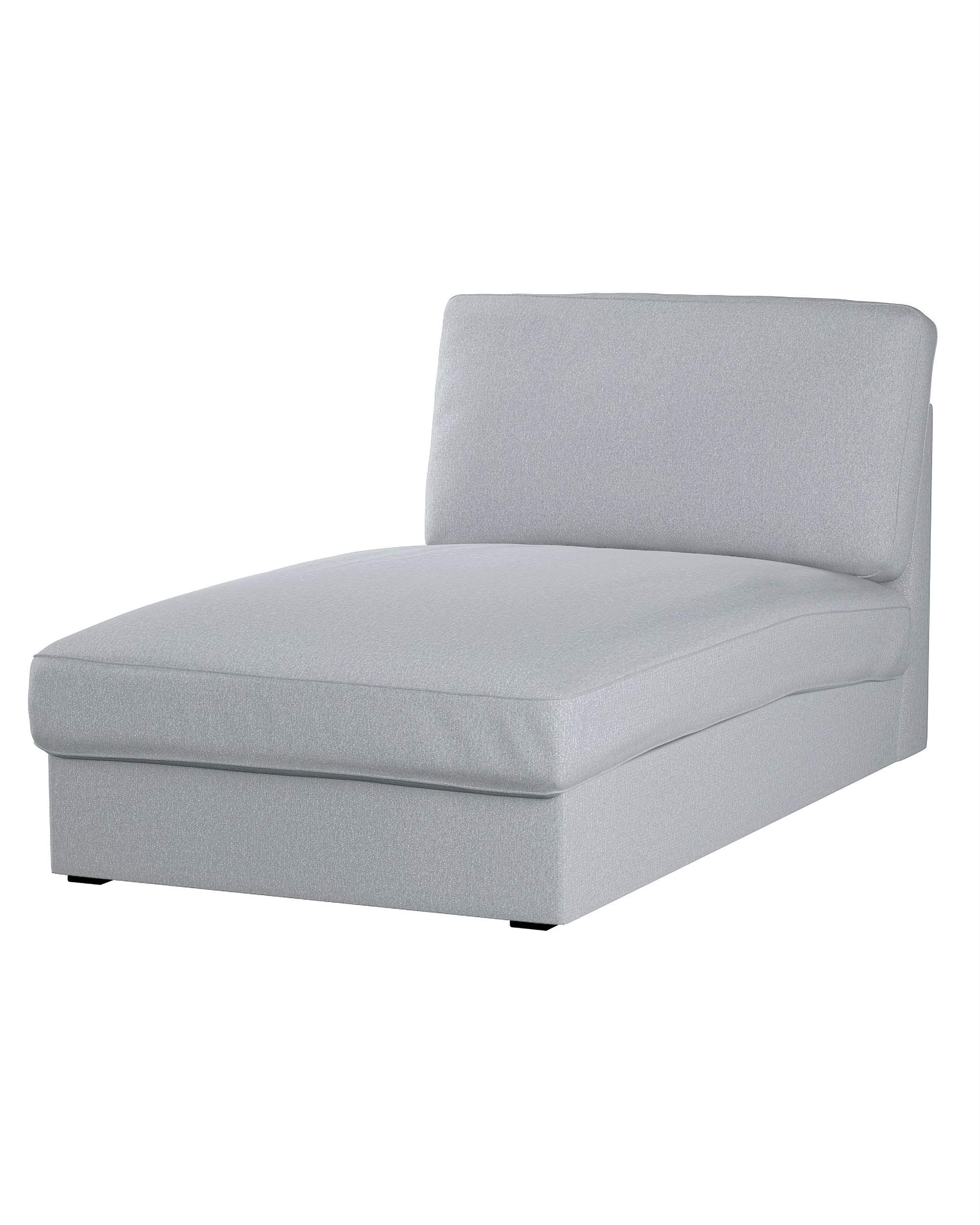 Bezug für Kivik Recamiere Sofa Farbe grau Stoff strukturiert
