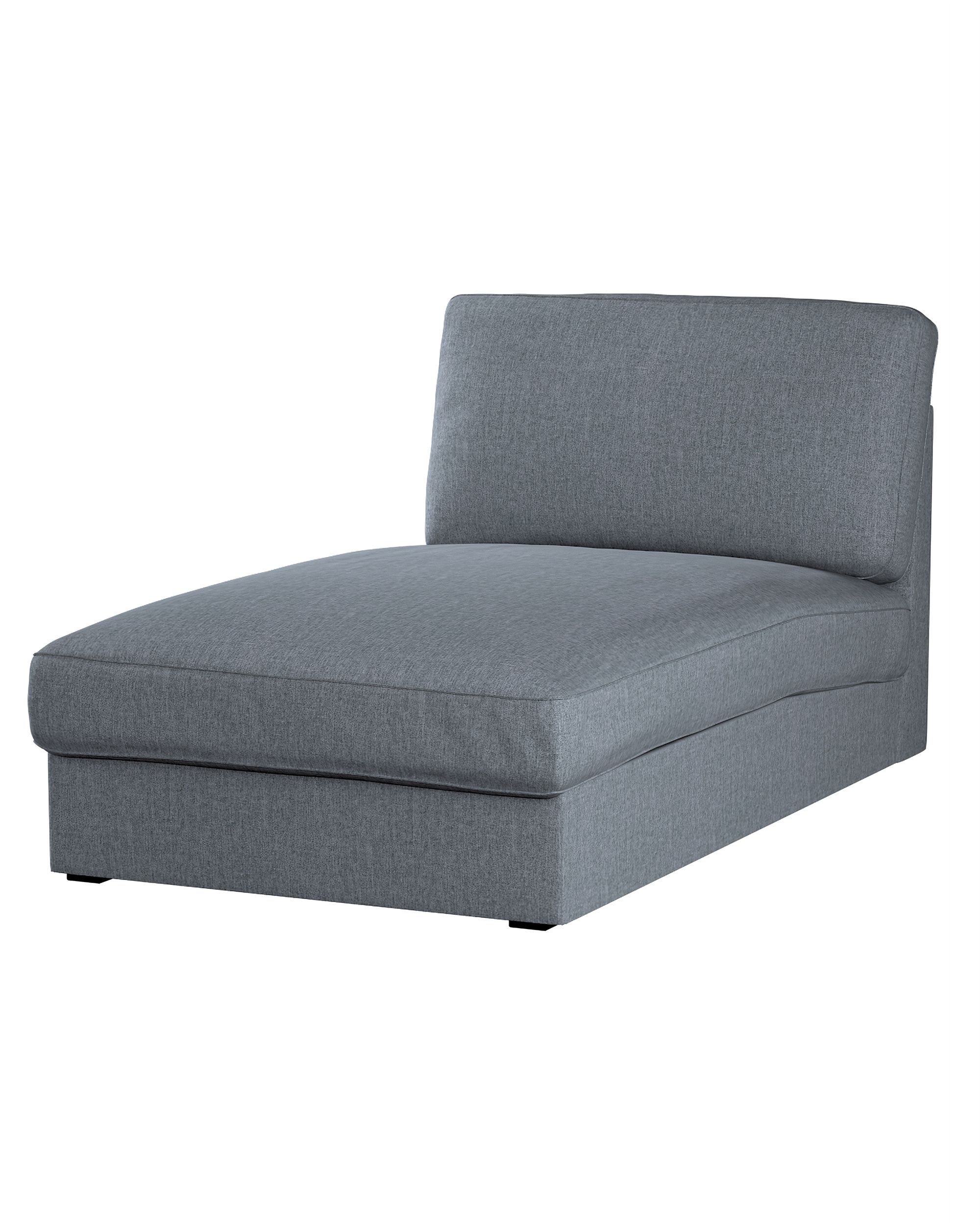 Bezug für Kivik Recamiere Sofa Farbe grau Stoff strukturiert