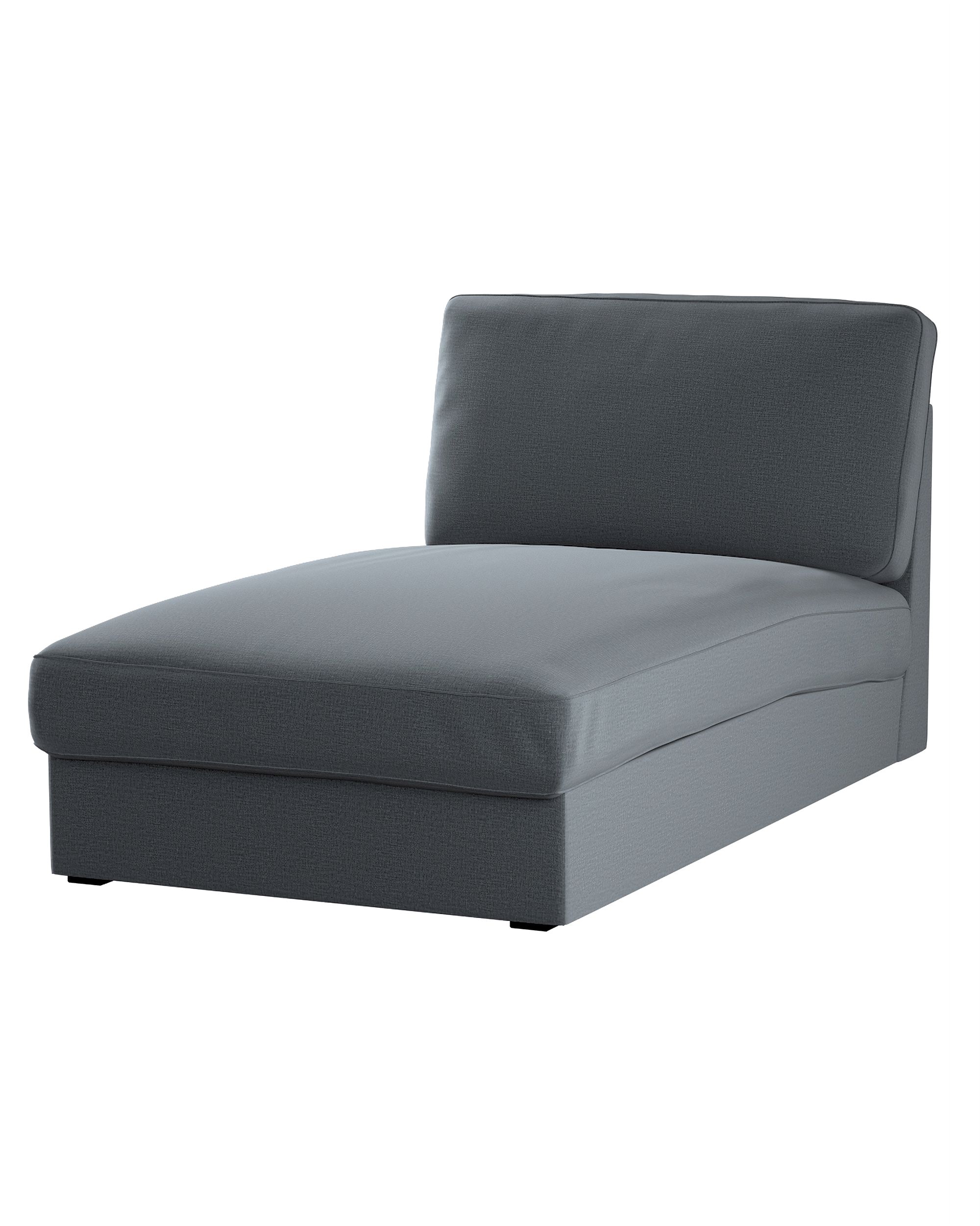 Bezug für Kivik Recamiere Sofa Farbe grau Stoff samt