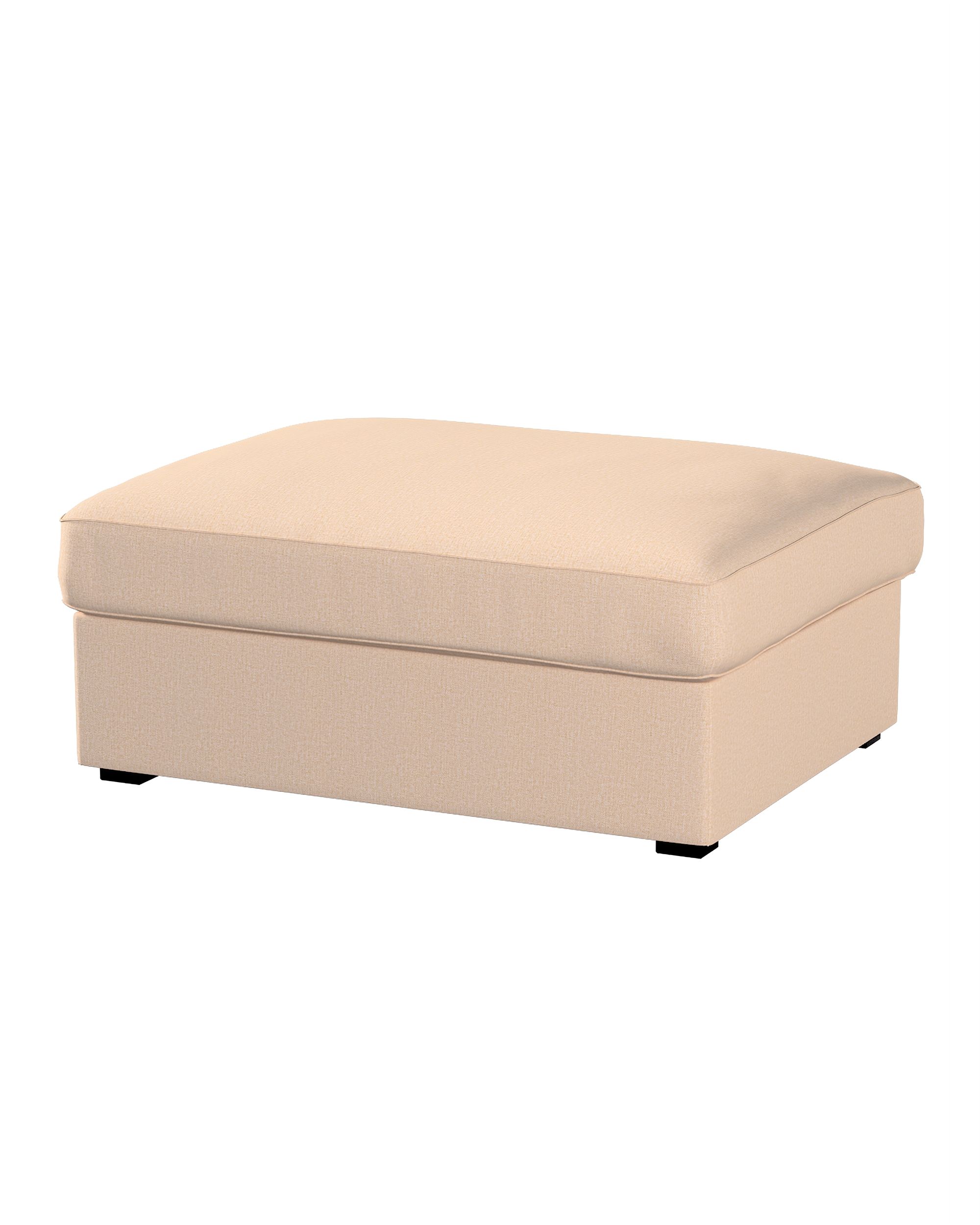 Bezug für Kivik Hocker Farbe beige Stoff strukturiert