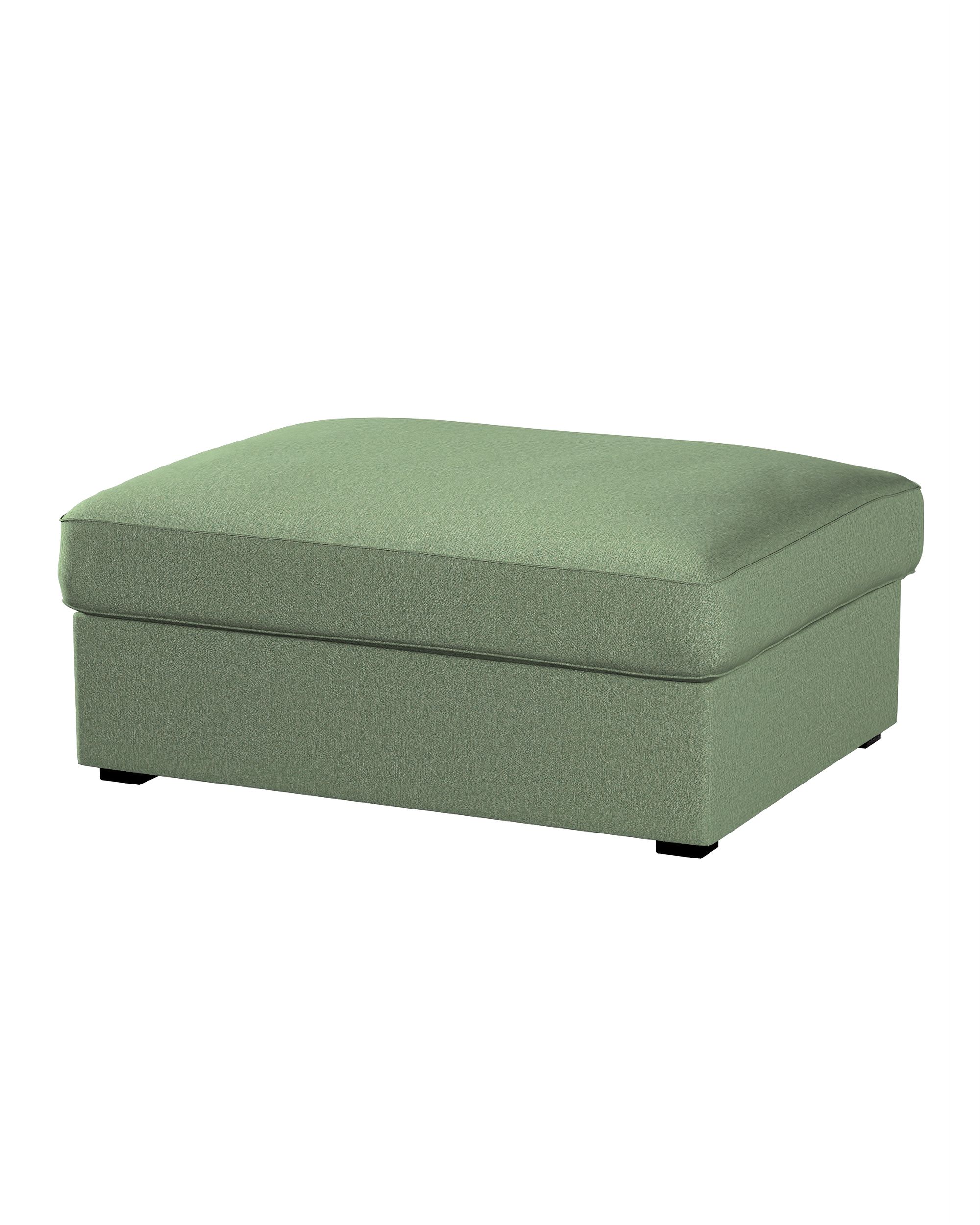 Bezug für Kivik Hocker Farbe grün Stoff strukturiert