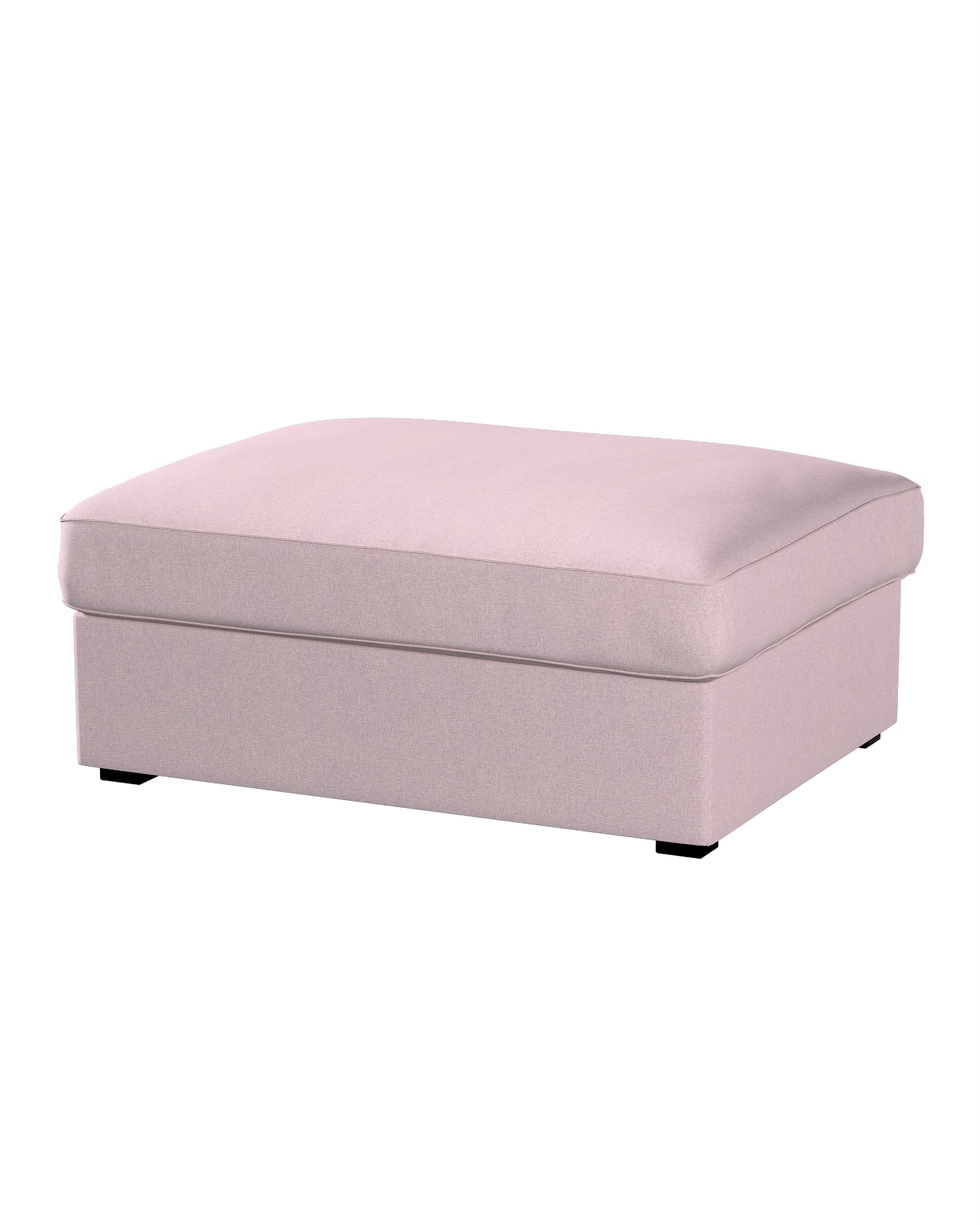 Bezug für Kivik Hocker Farbe rosa Stoff strukturiert