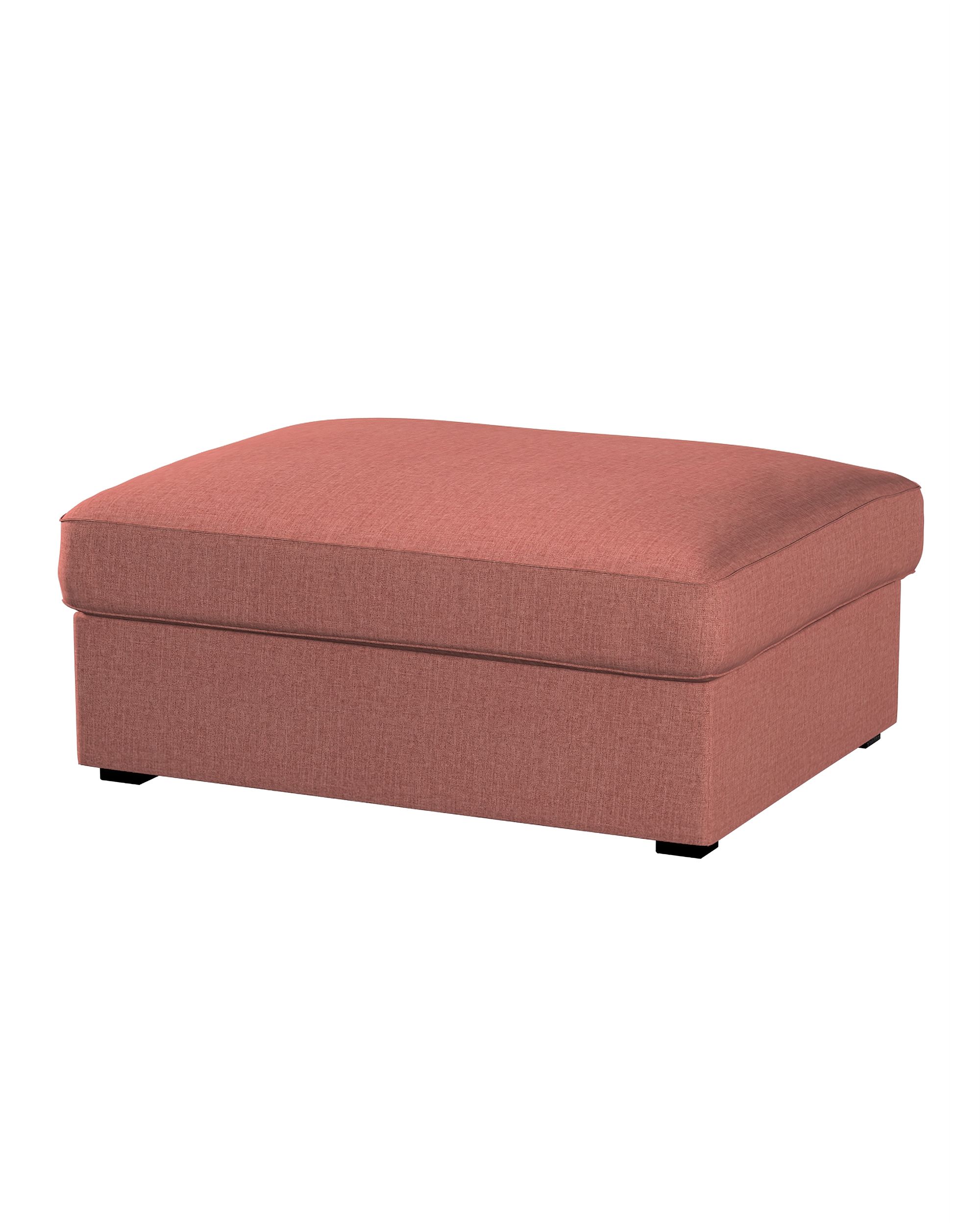 Bezug für Kivik Hocker Farbe braun Stoff strukturiert