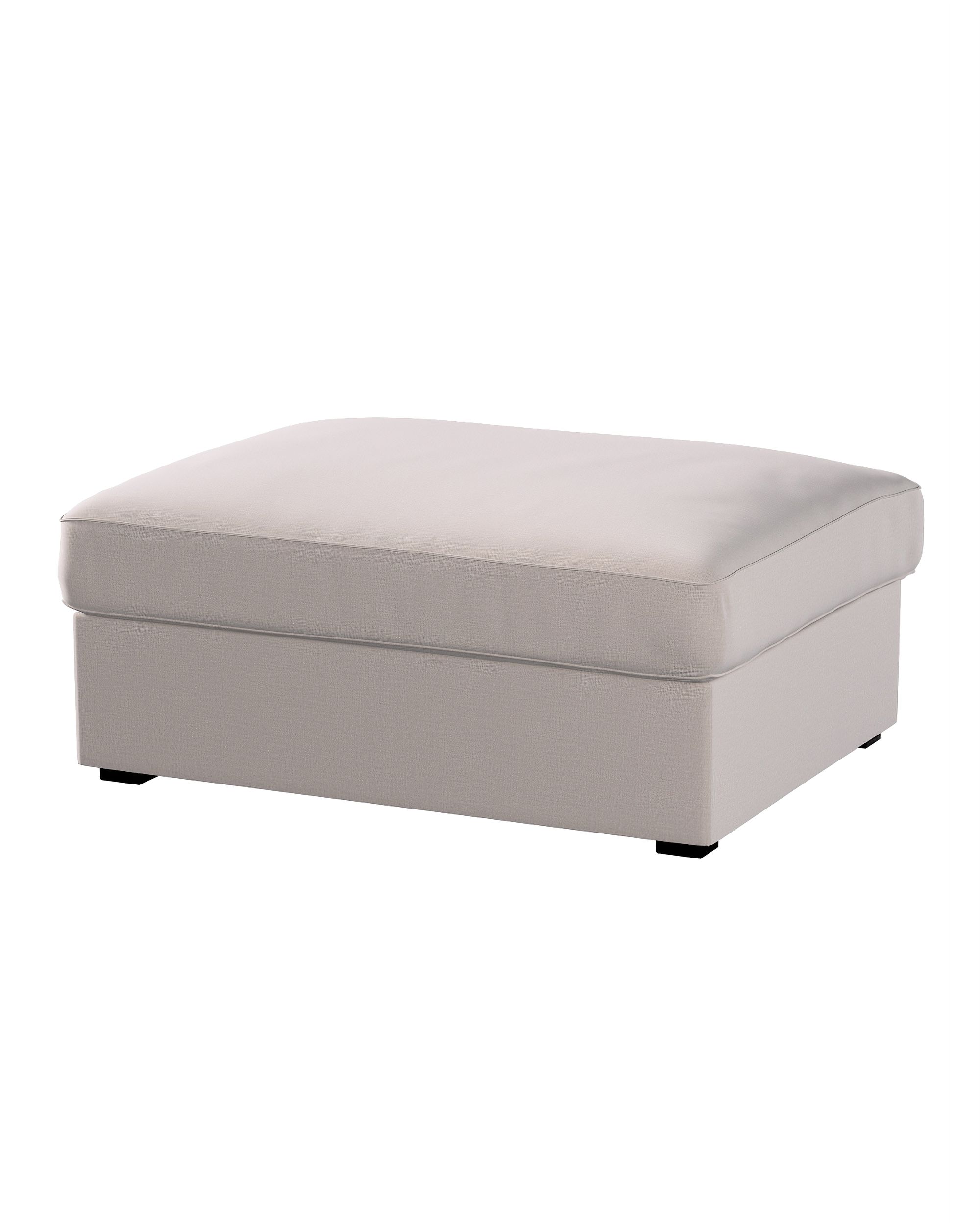 Bezug für Kivik Hocker Farbe beige Stoff samt