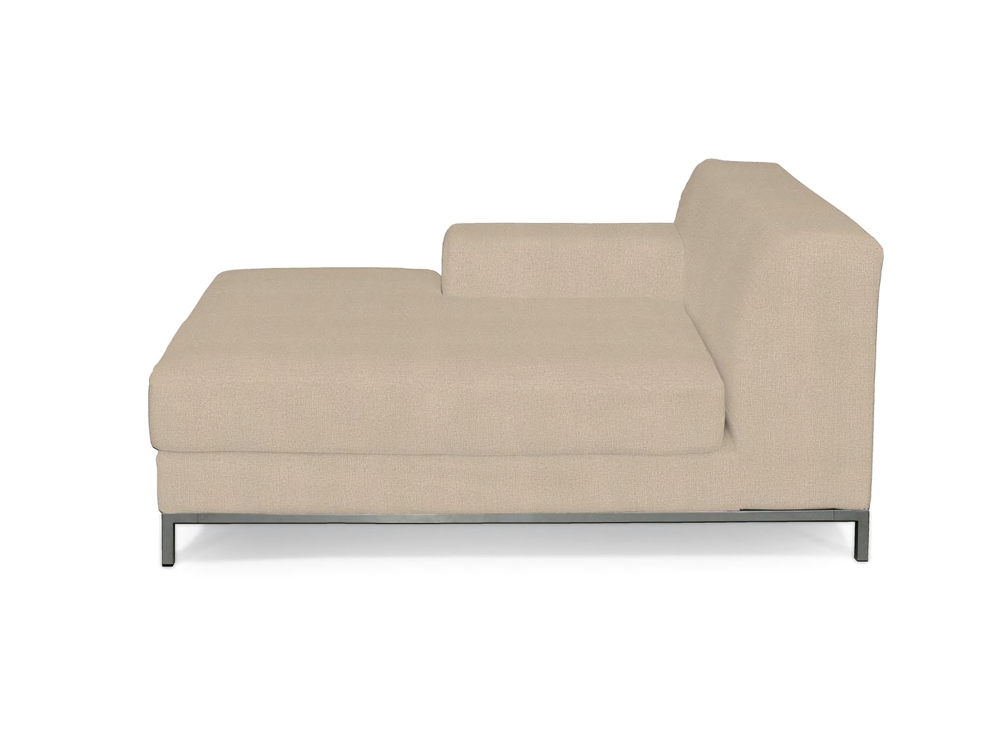 Bezug für Kramfors Sofa Recamiere links Farbe beige Stoff strukturiert