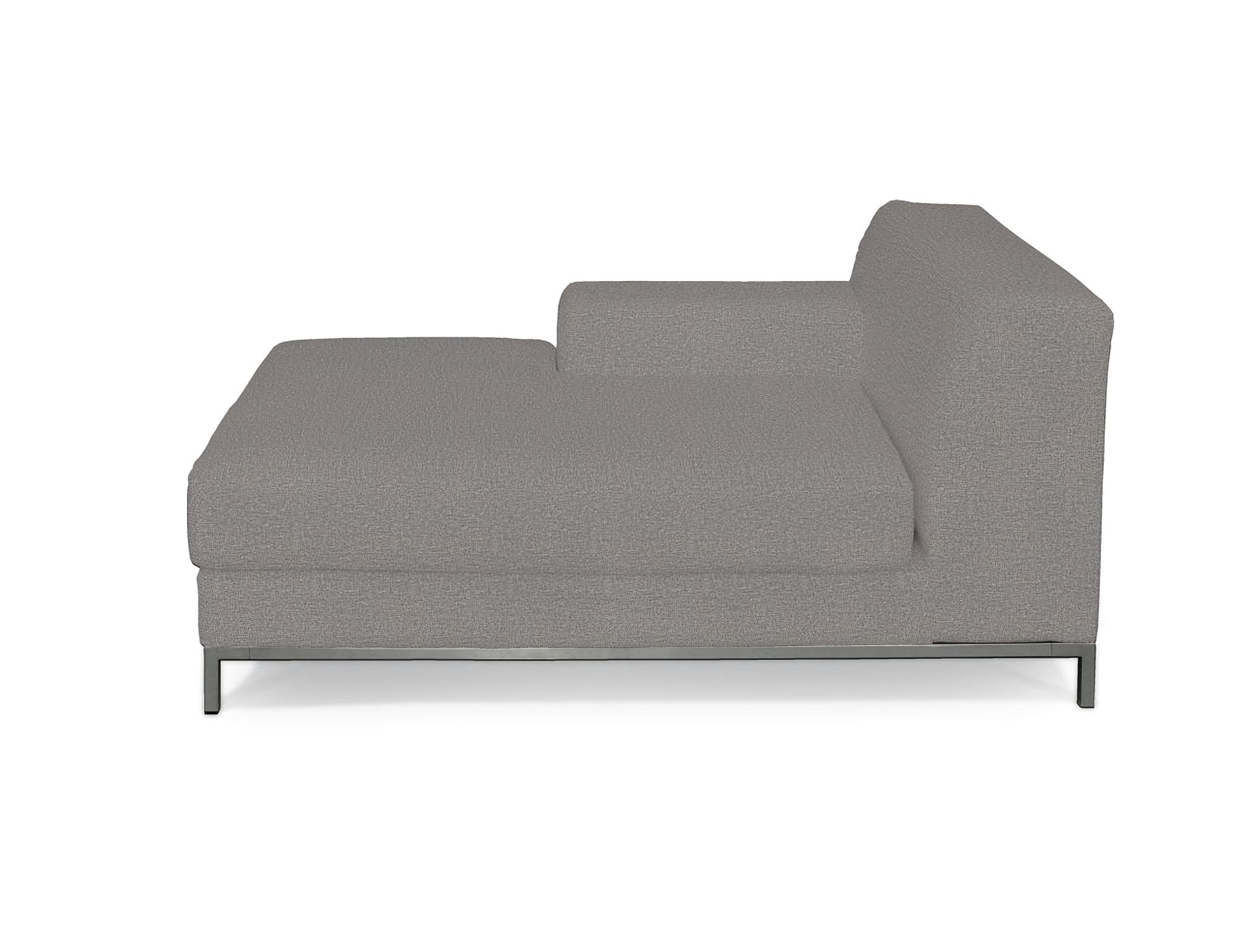 Bezug für Kramfors Sofa Recamiere links Farbe grau Stoff strukturiert