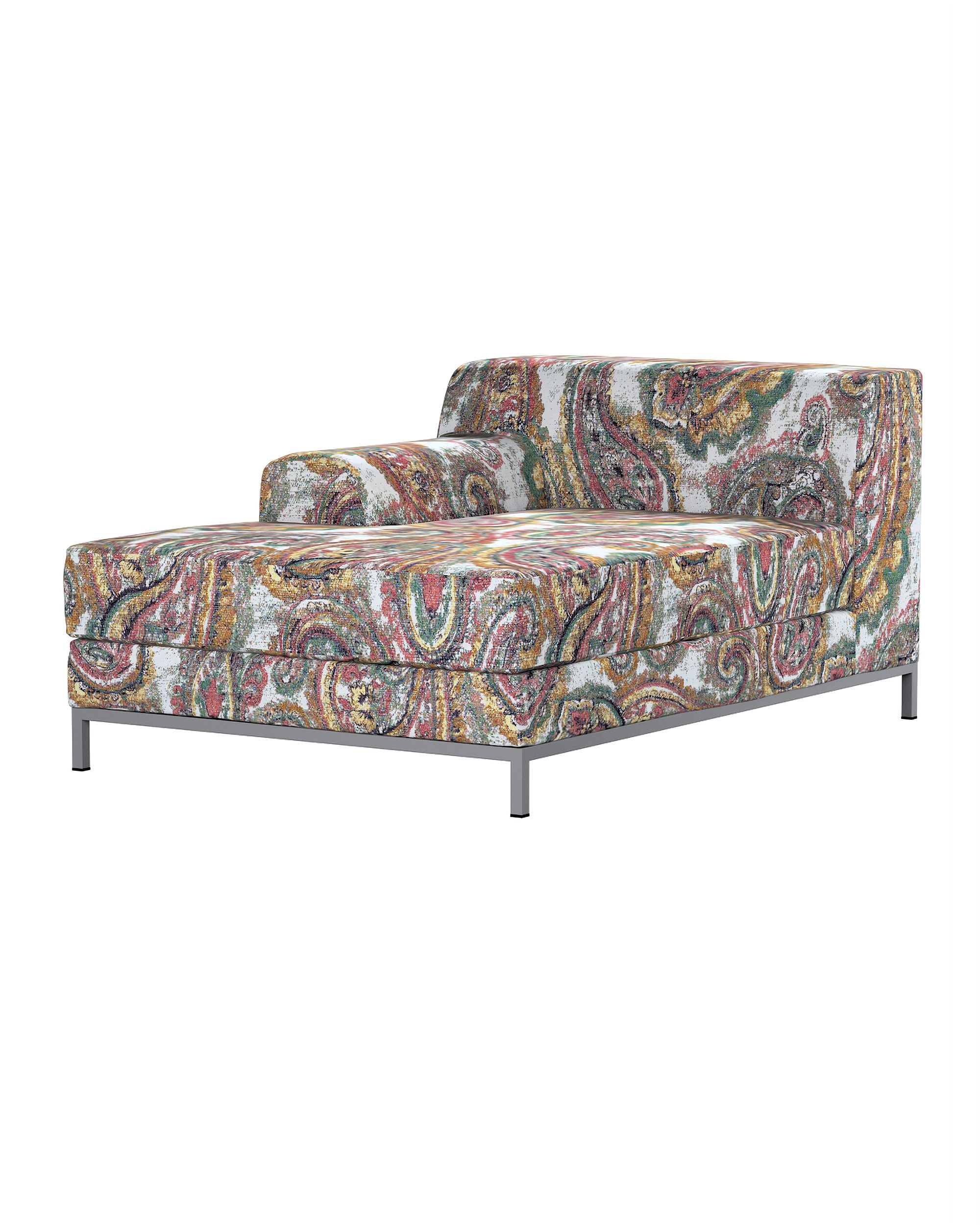 Bezug für Kramfors Sofa Recamiere links Farbe bunt Stoff strukturiert, gemustert