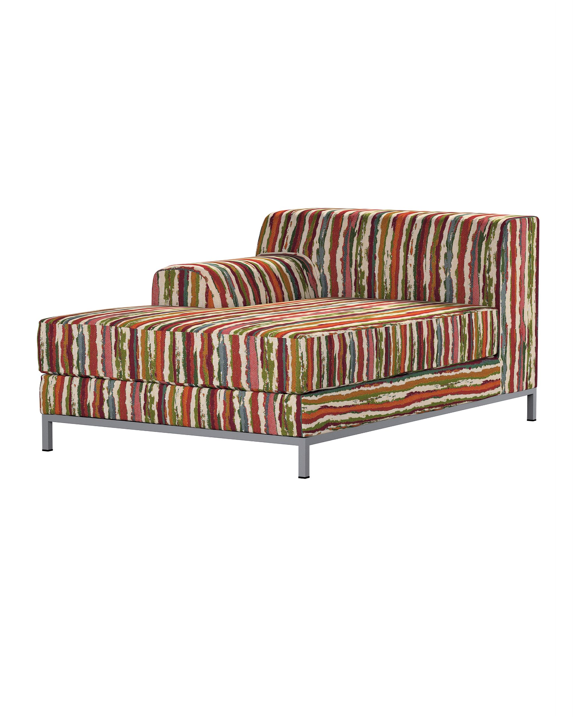 Bezug für Kramfors Sofa Recamiere links Farbe bunt Stoff strukturiert, gemustert