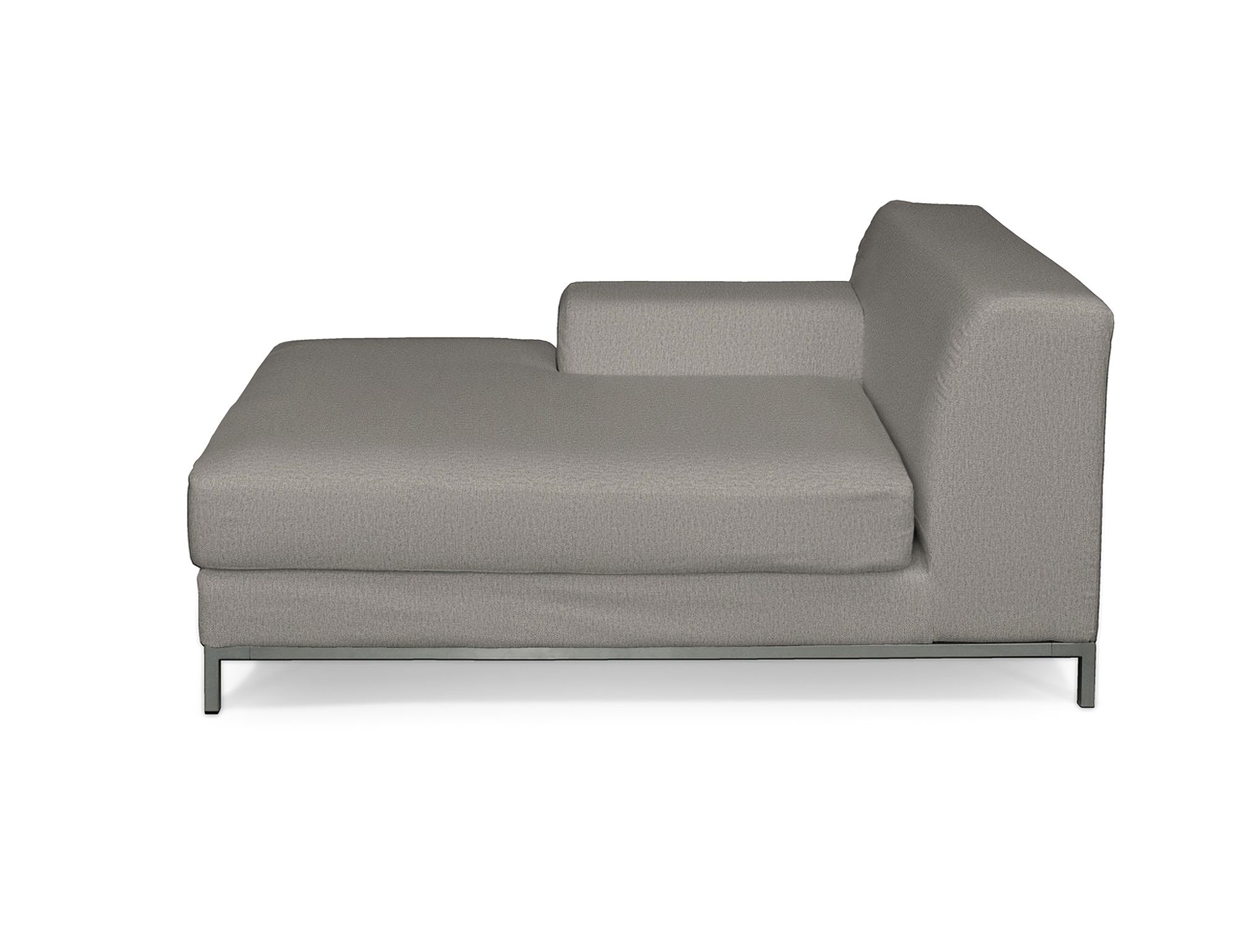 Bezug für Kramfors Sofa Recamiere links Farbe grau Stoff strukturiert