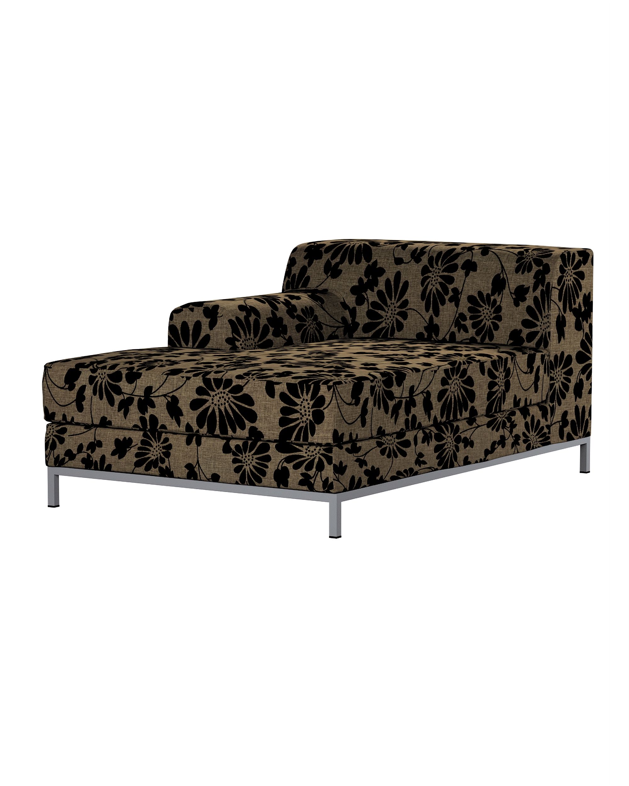 Bezug für Kramfors Sofa Recamiere links Farbe beige Stoff strukturiert, gemustert