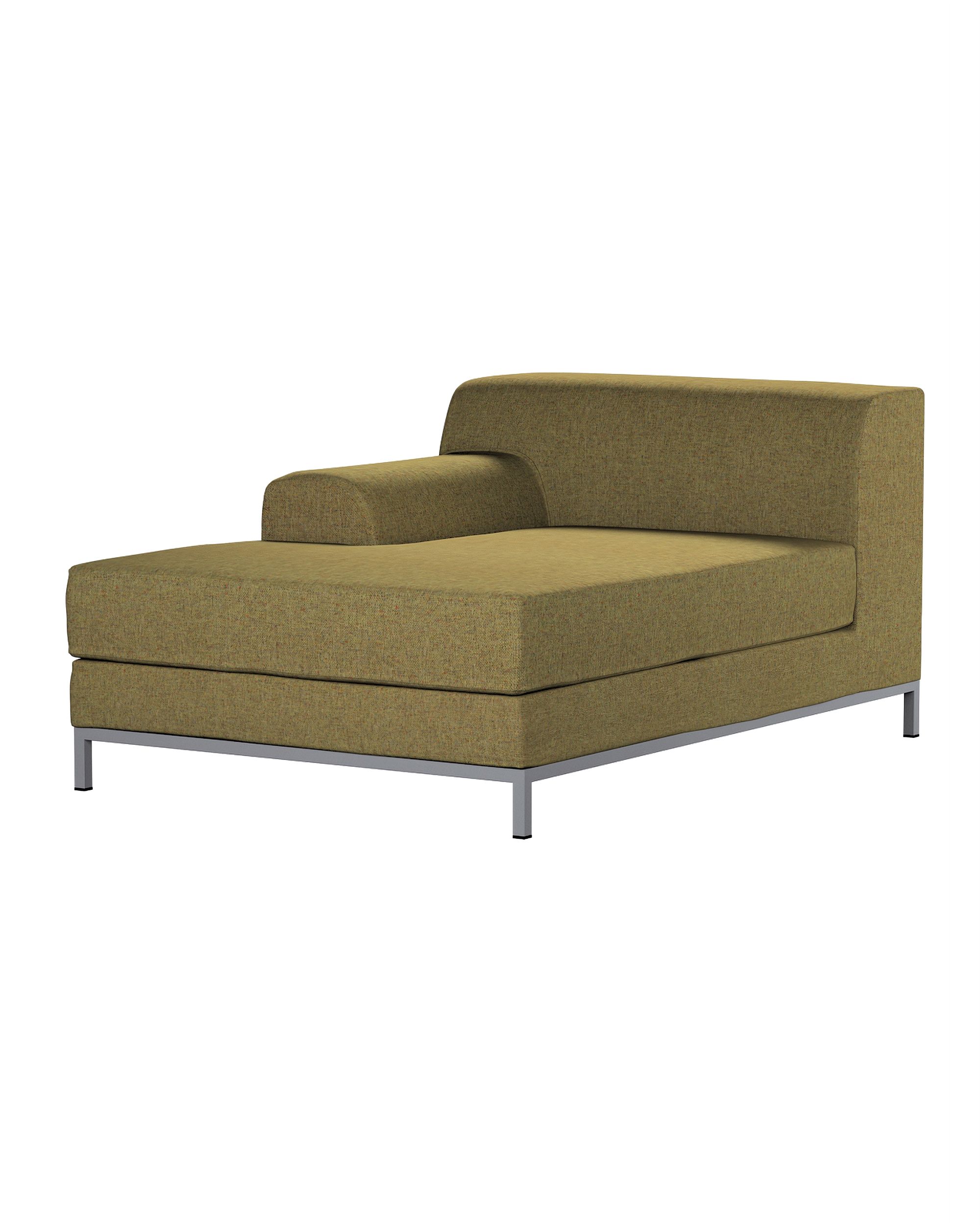 Bezug für Kramfors Sofa Recamiere links Farbe grün Stoff strukturiert