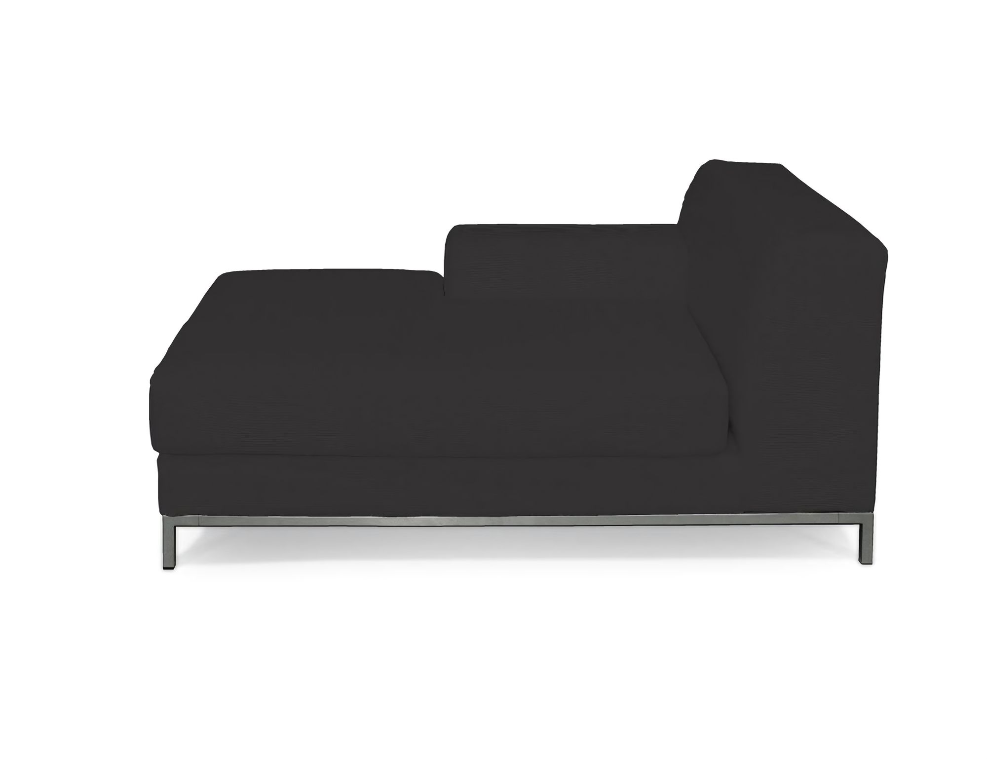 Bezug für Kramfors Sofa Recamiere links Farbe grau