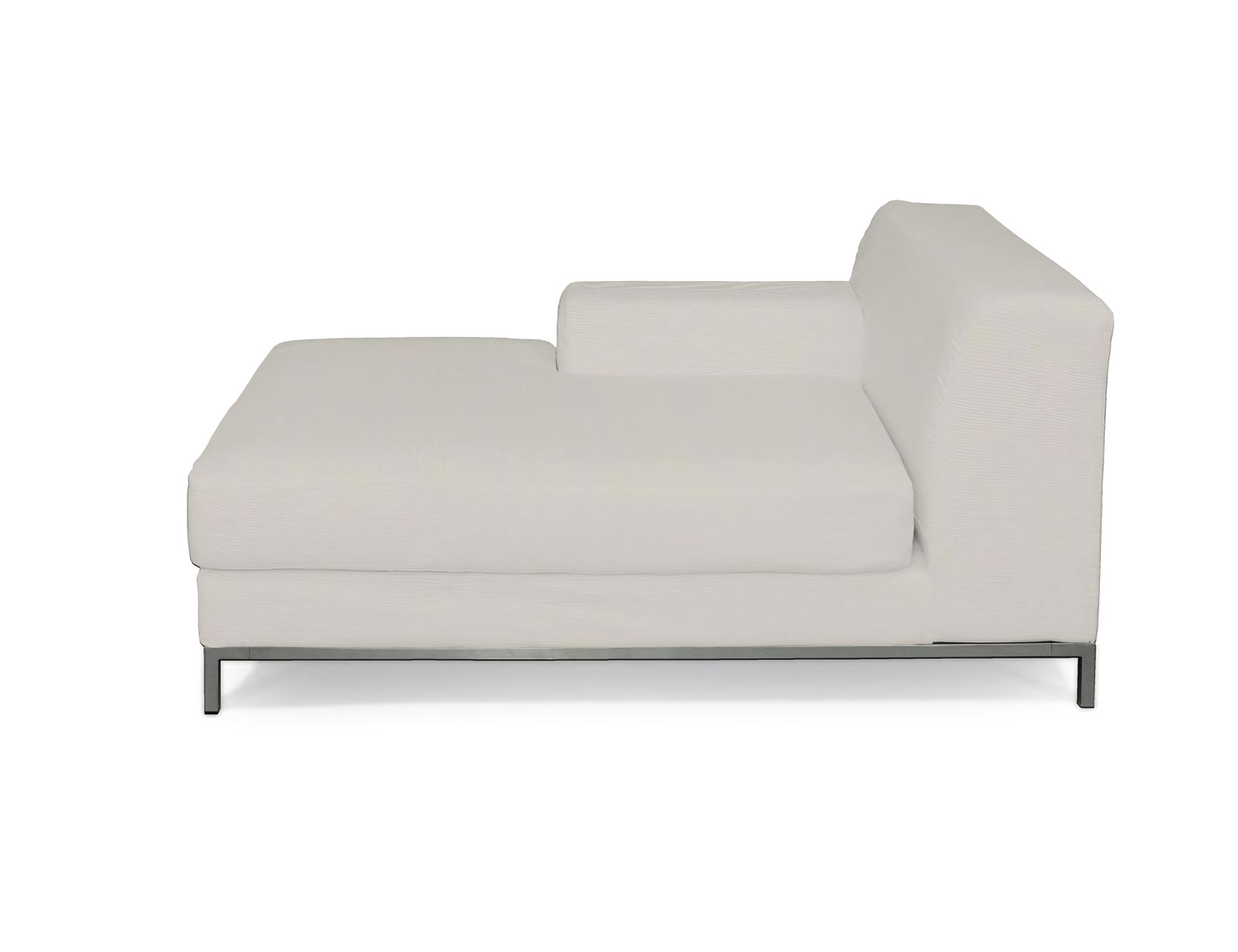 Bezug für Kramfors Sofa Recamiere links Farbe grau