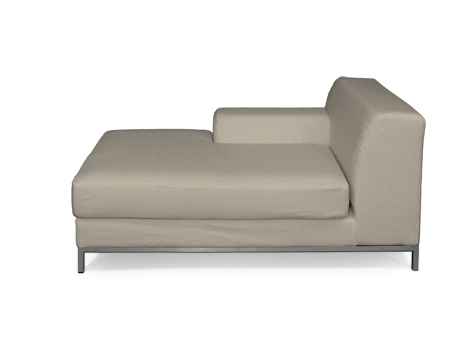Bezug für Kramfors Sofa Recamiere links Farbe beige Stoff strukturiert