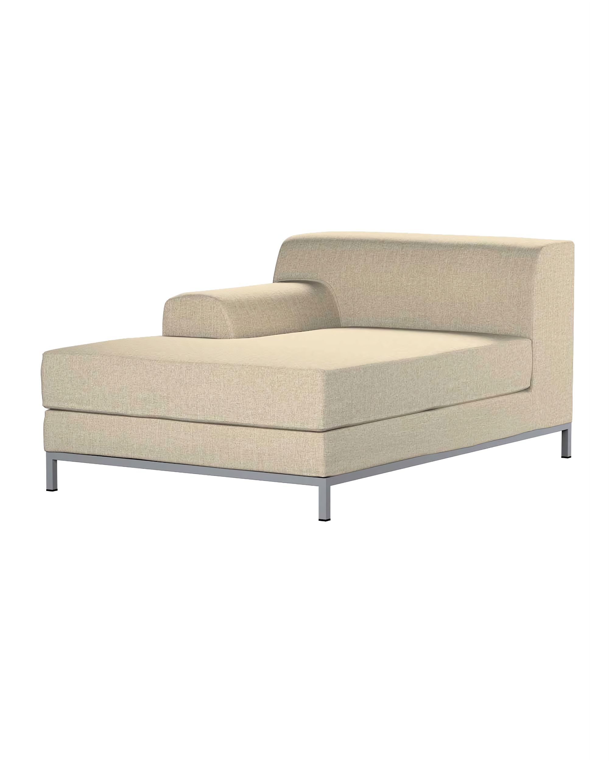 Bezug für Kramfors Sofa Recamiere links Farbe beige Stoff strukturiert