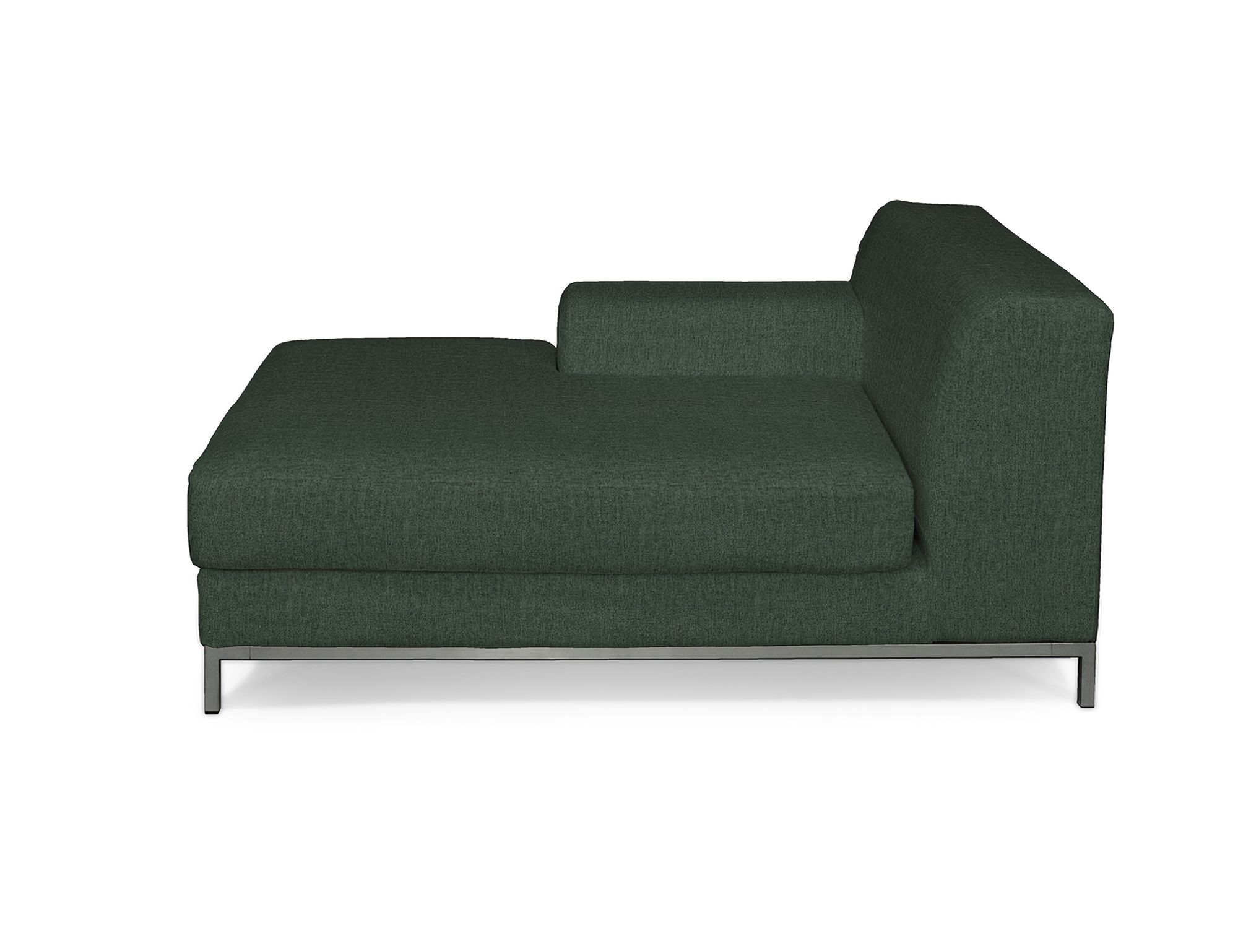 Bezug für Kramfors Sofa Recamiere links Farbe grün Stoff strukturiert