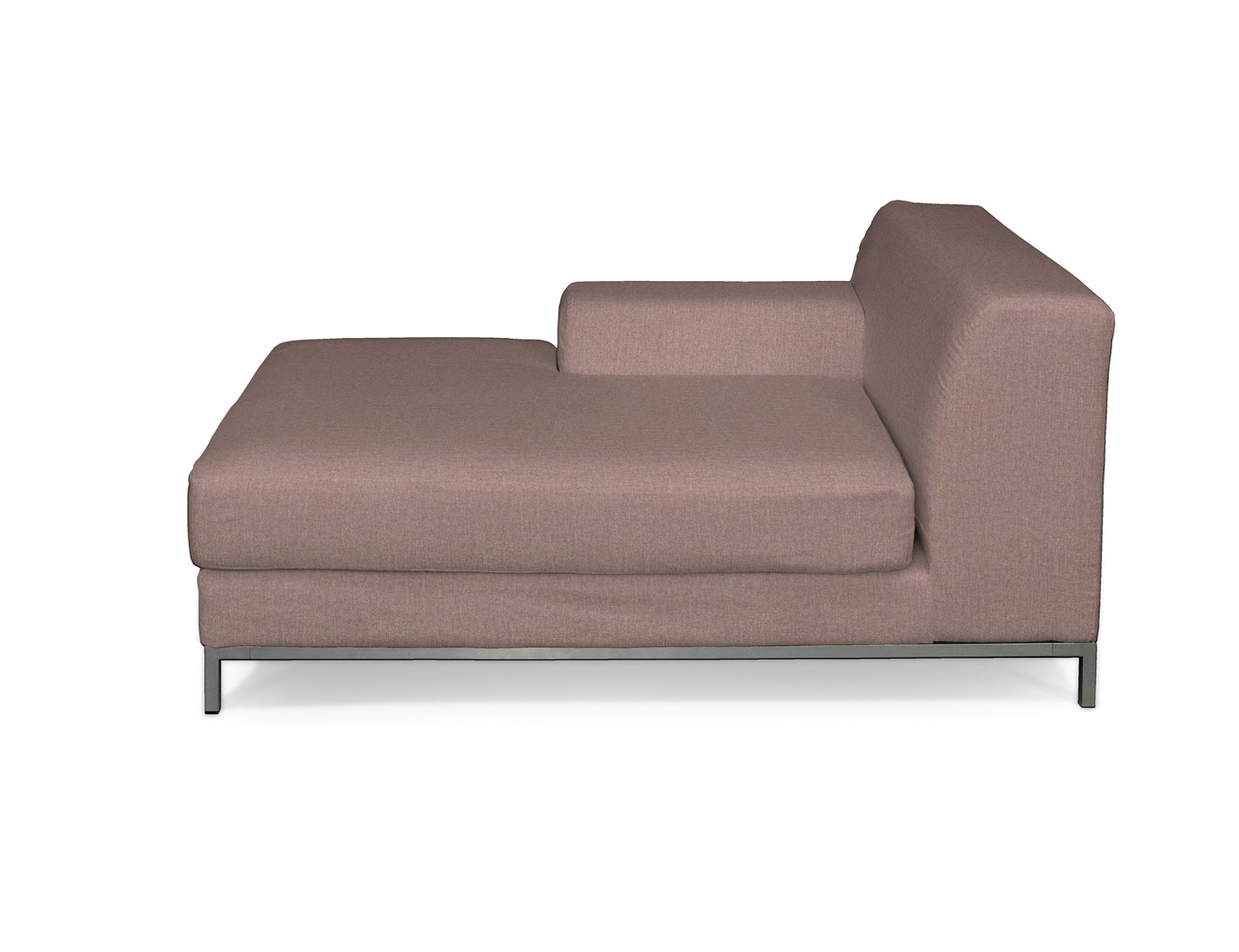 Bezug für Kramfors Sofa Recamiere links Farbe rosa Stoff strukturiert