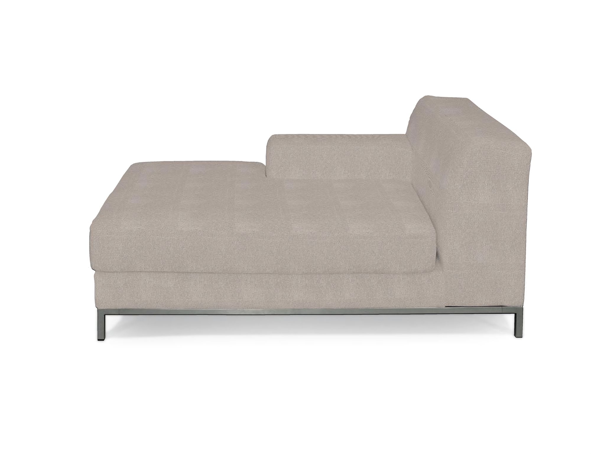 Bezug für Kramfors Sofa Recamiere links Farbe beige Stoff strukturiert