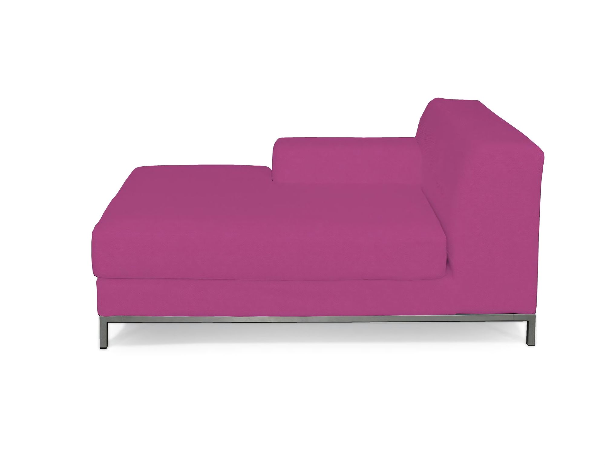 Bezug für Kramfors Sofa Recamiere links Farbe rosa Stoff strukturiert