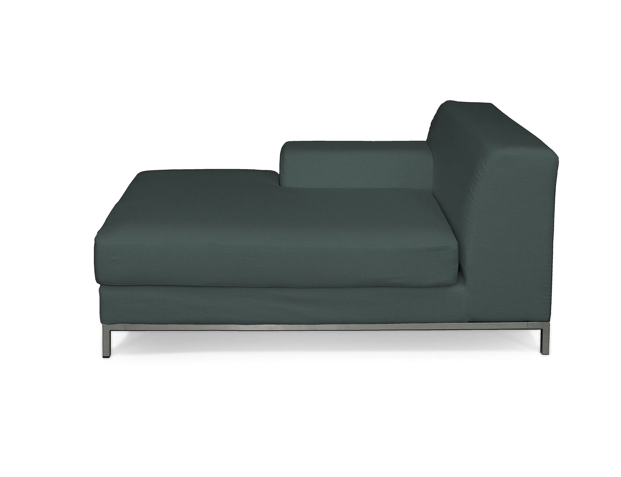 Bezug für Kramfors Sofa Recamiere links Farbe grün Stoff samt