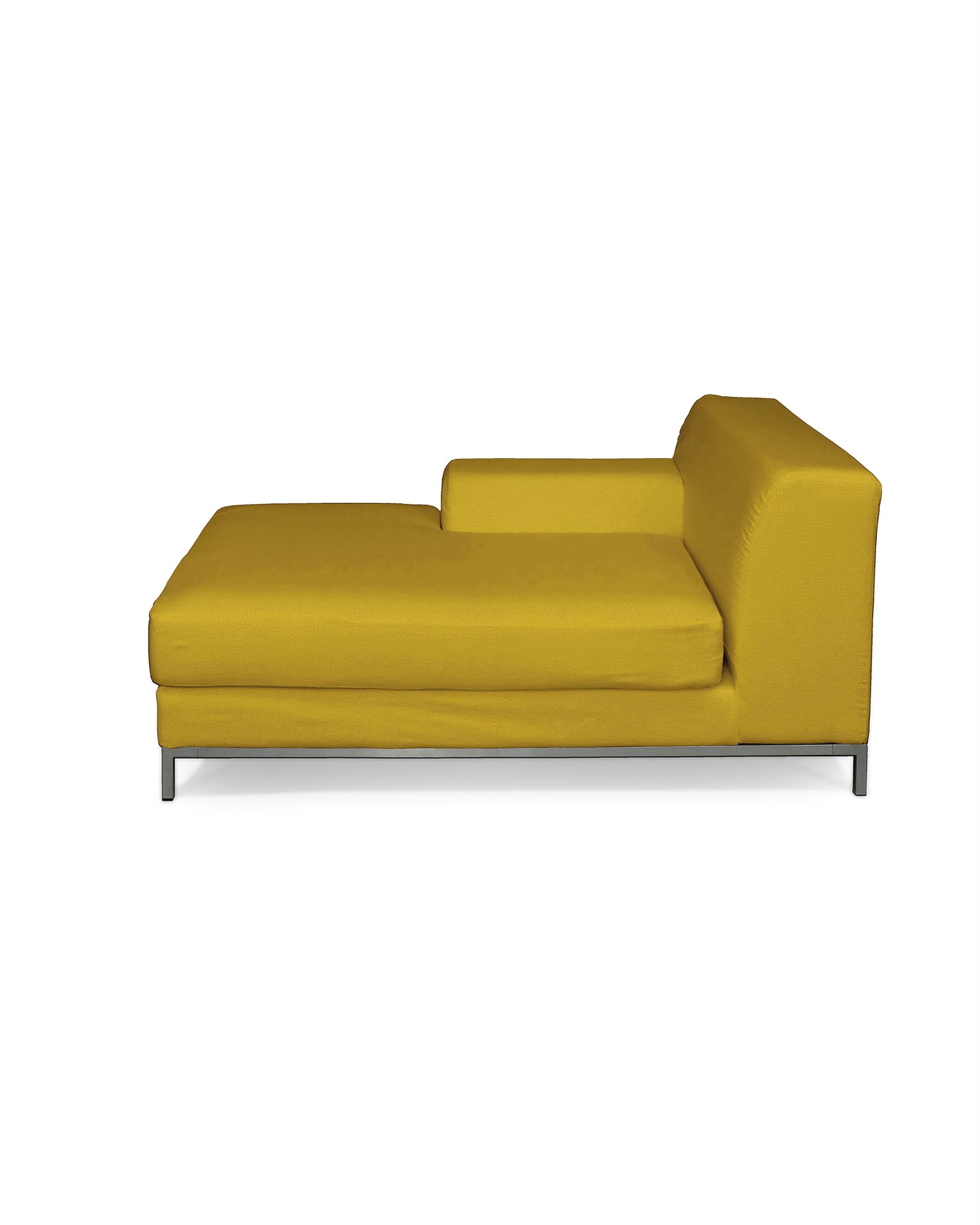 Bezug für Kramfors Sofa Recamiere links Farbe gelb Stoff samt