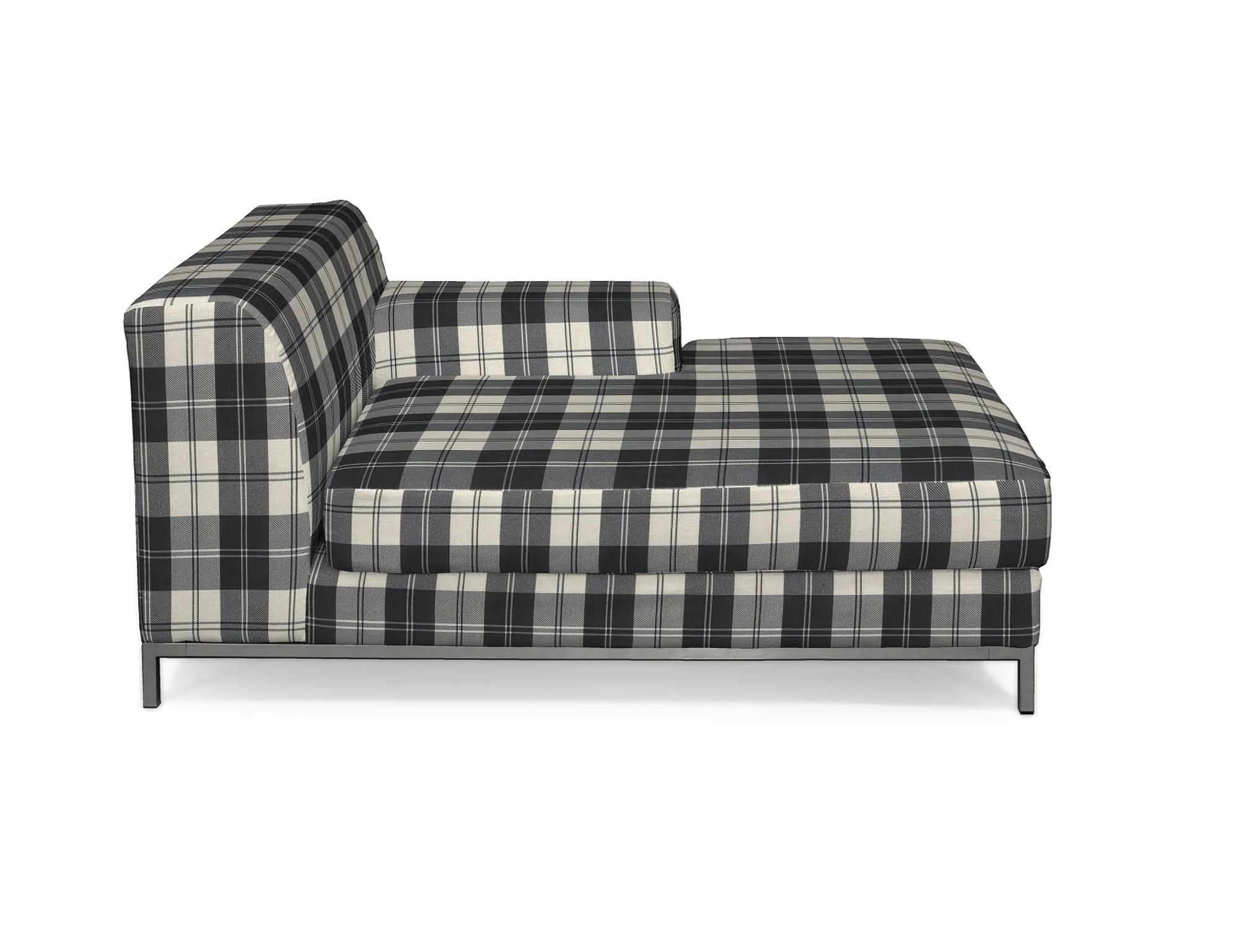 Bezug für Kramfors Sofa Recamiere rechts Farbe schwarz Stoff strukturiert, gemustert